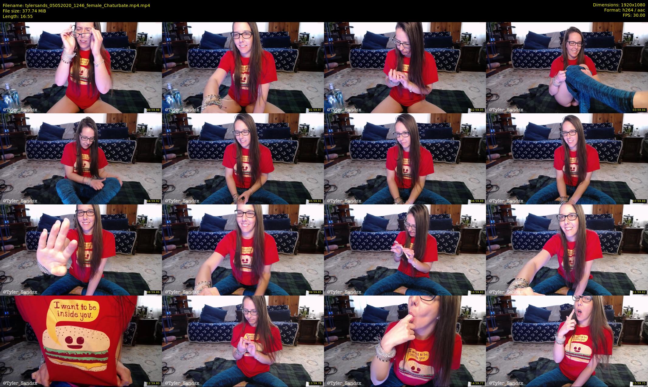 tylersands — 17 minute Chaturbate female cam show recording, 1080p, May 5, 2020