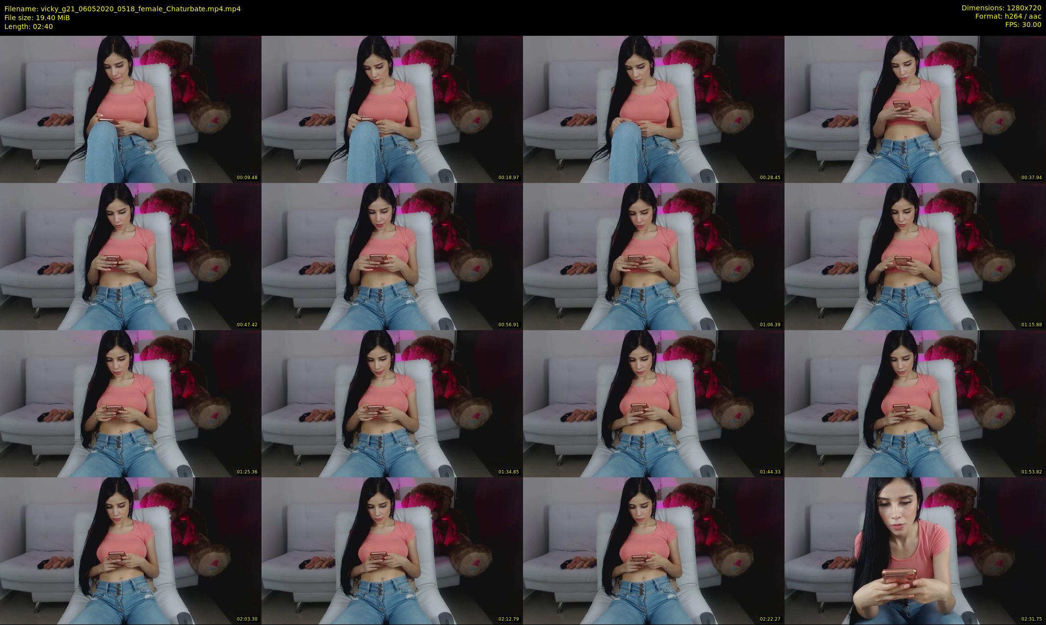 vicky_g21 — 3 minute Chaturbate female cam show recording, 720p, May 6, 2020