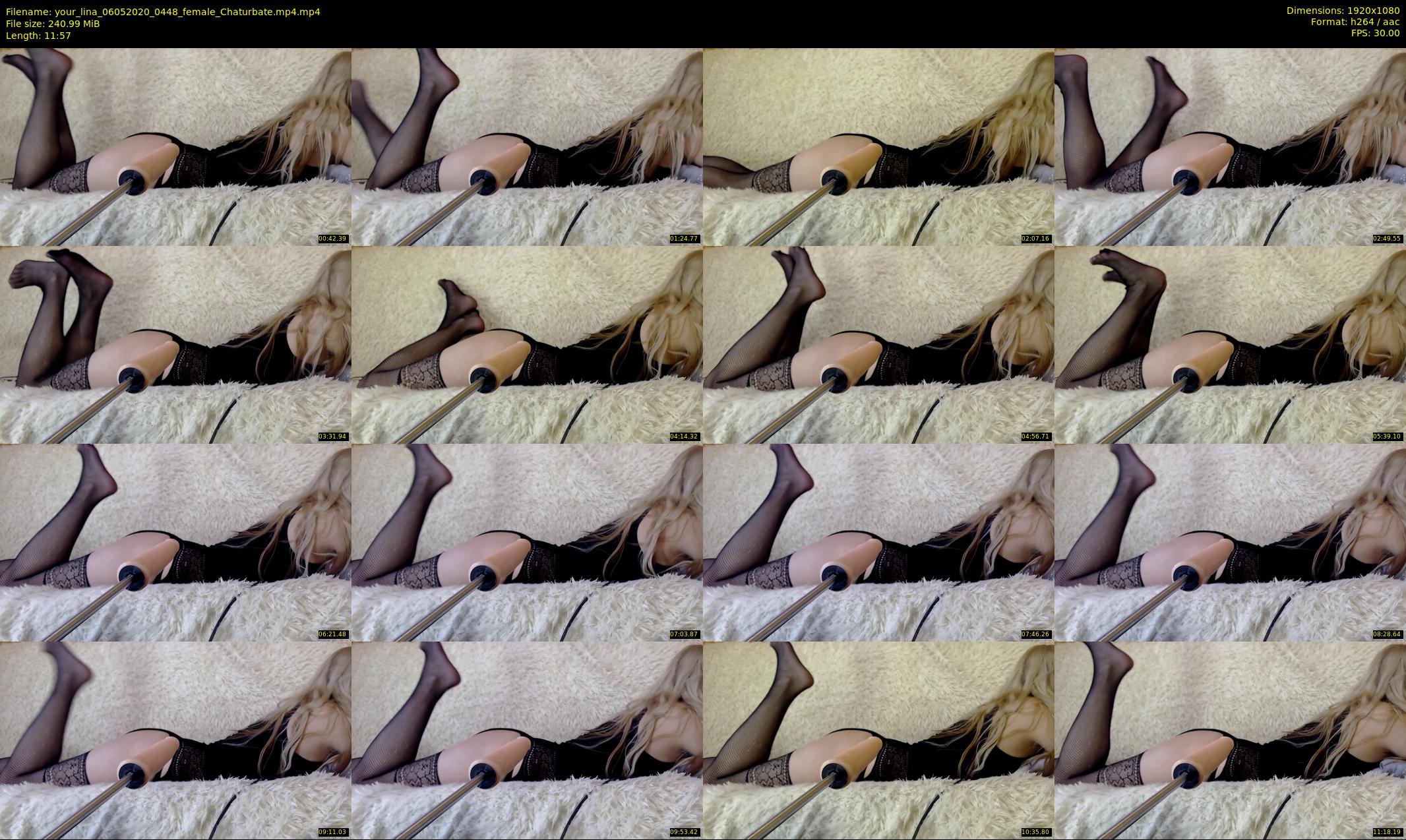your_lina — 12 minute Chaturbate female cam show recording, 1080p, May 6, 2020