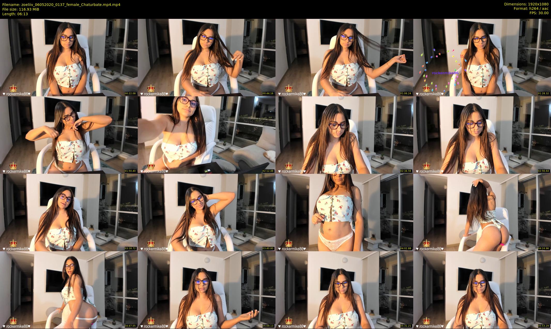 zoeliiv — 7 minute Chaturbate female cam show recording, 1080p, May 6, 2020