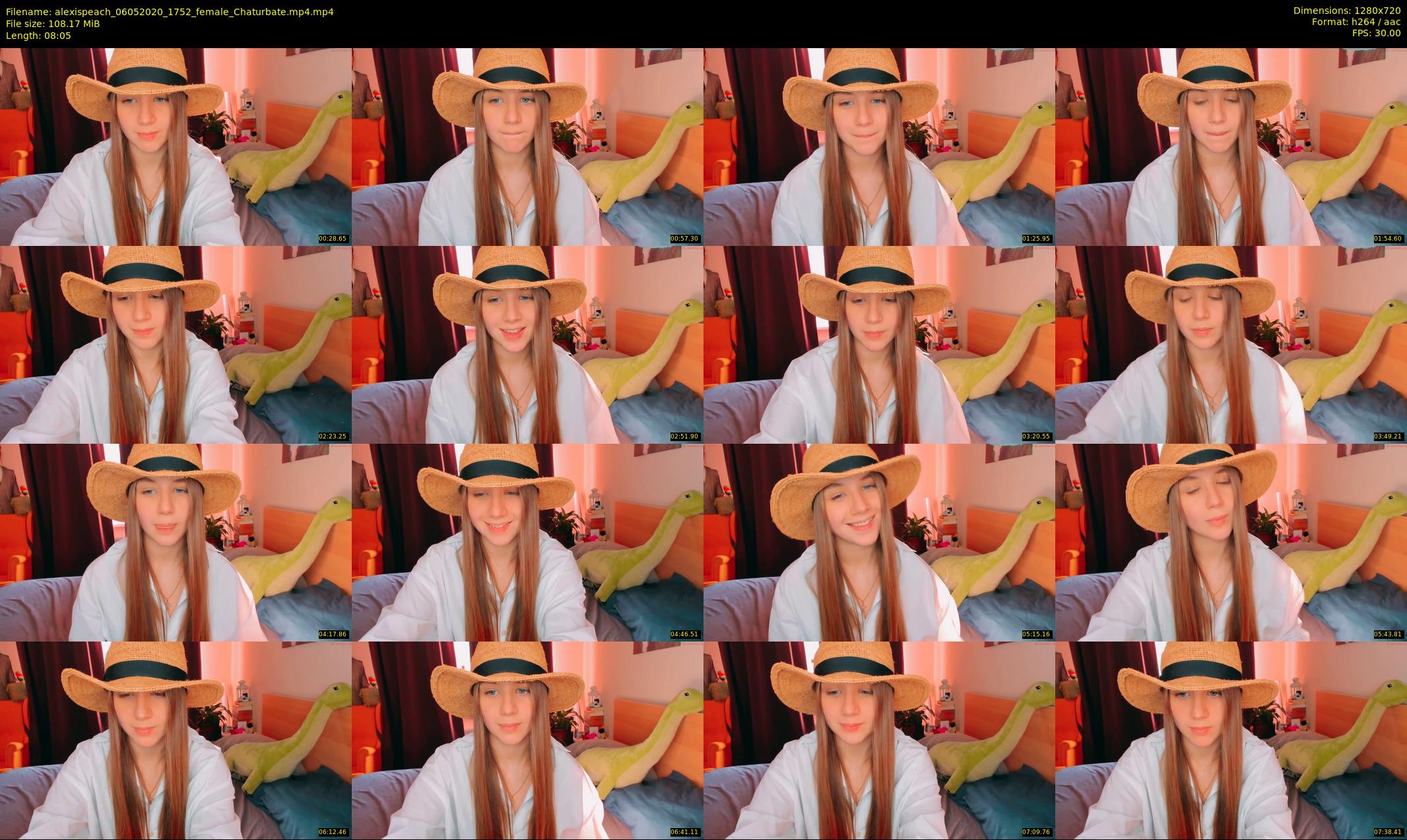 alexispeach — 9 minute Chaturbate female cam show recording, 720p, May 6, 2020