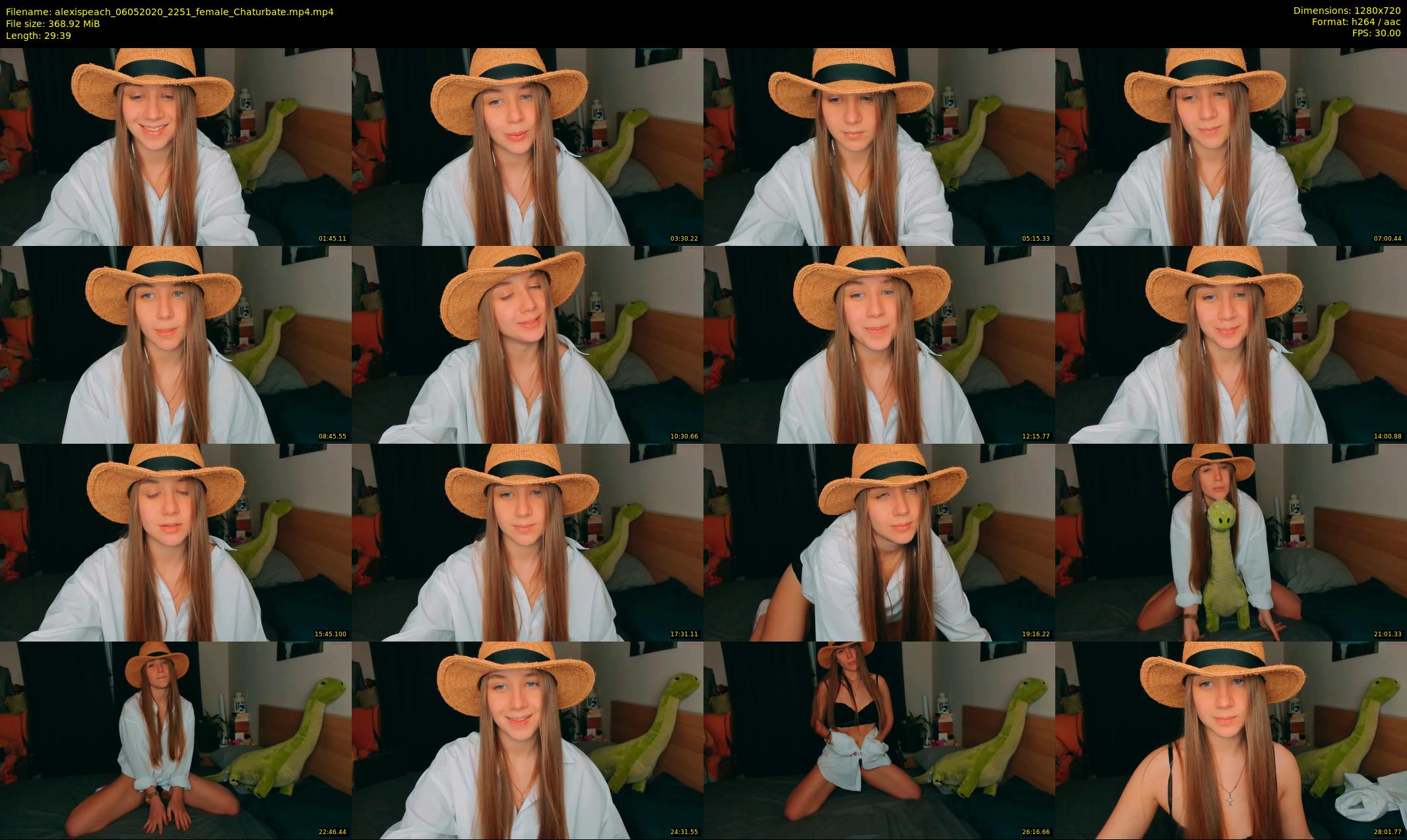 alexispeach — 30 minute Chaturbate female cam show recording, 720p, May 6, 2020
