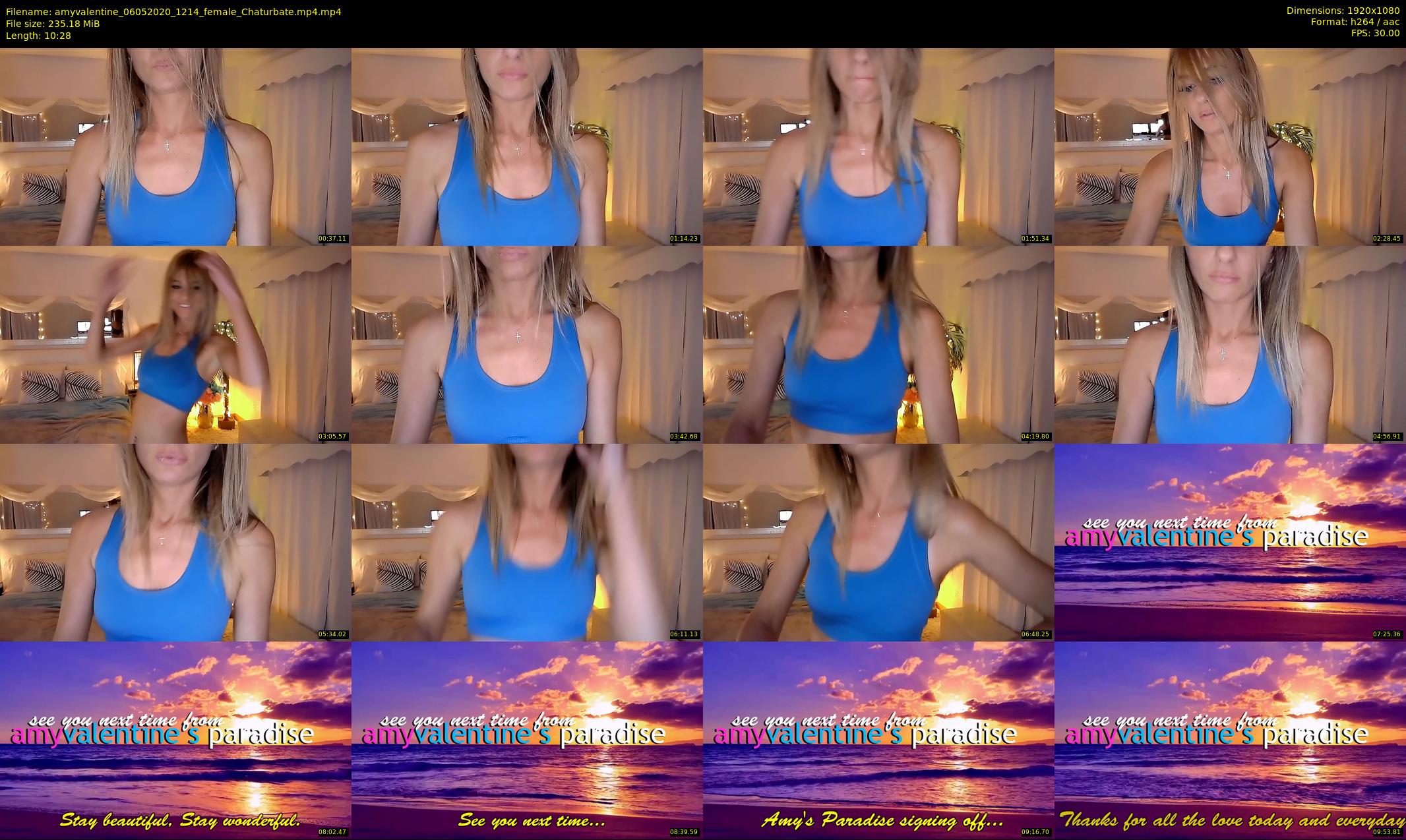 amyvalentine — 11 minute Chaturbate female cam show recording, 1080p, May 6, 2020
