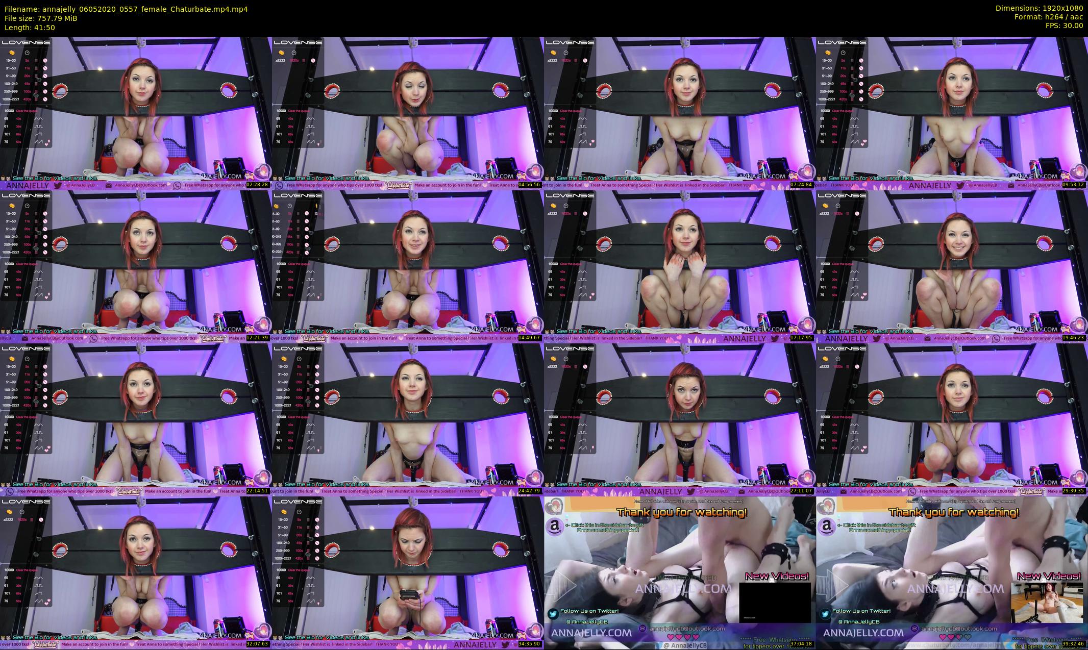 annajelly — 42 minute Chaturbate couple cam show recording, 1080p, May 6, 2020
