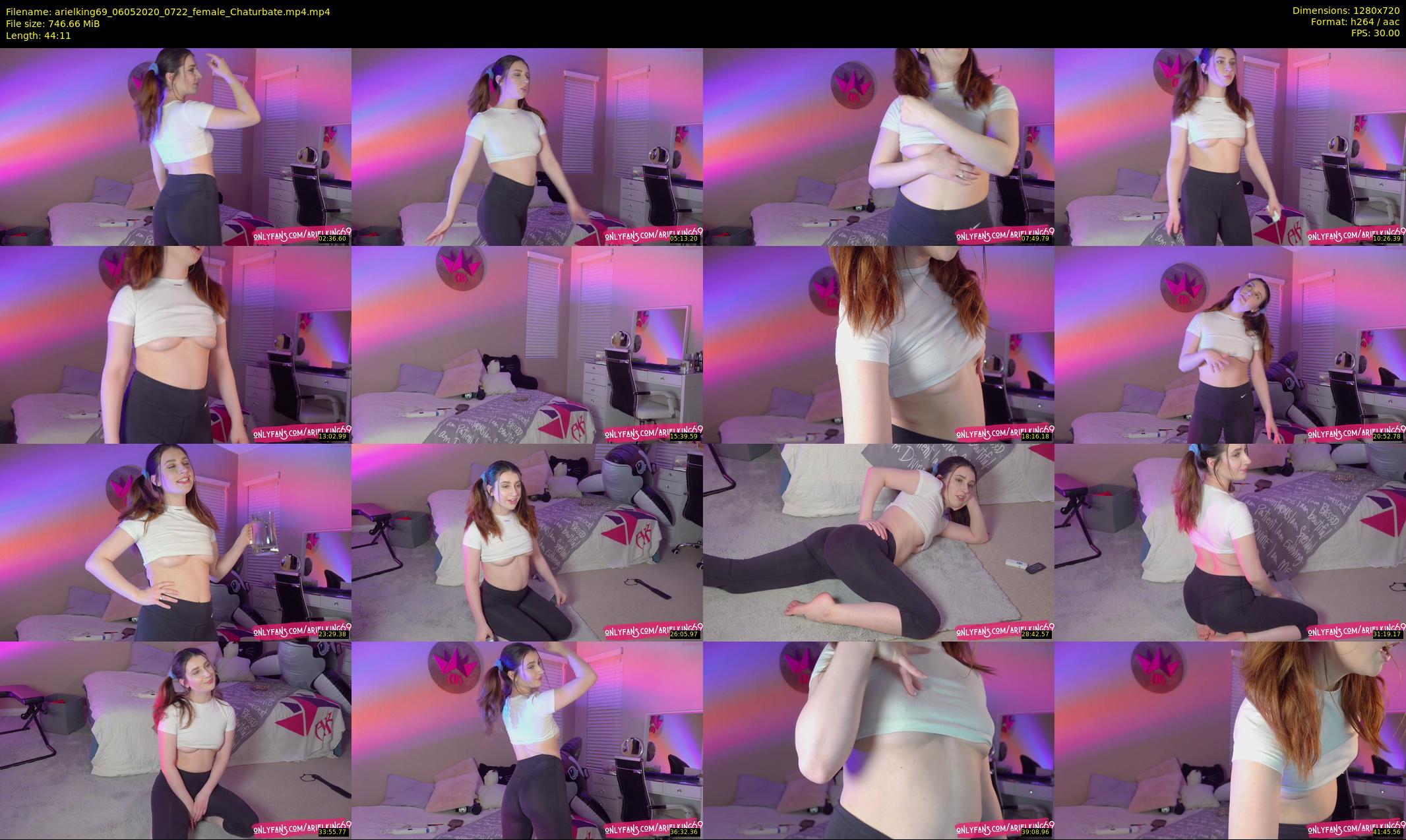 arielking69 — 45 minute Chaturbate female cam show recording, 720p, May 6, 2020