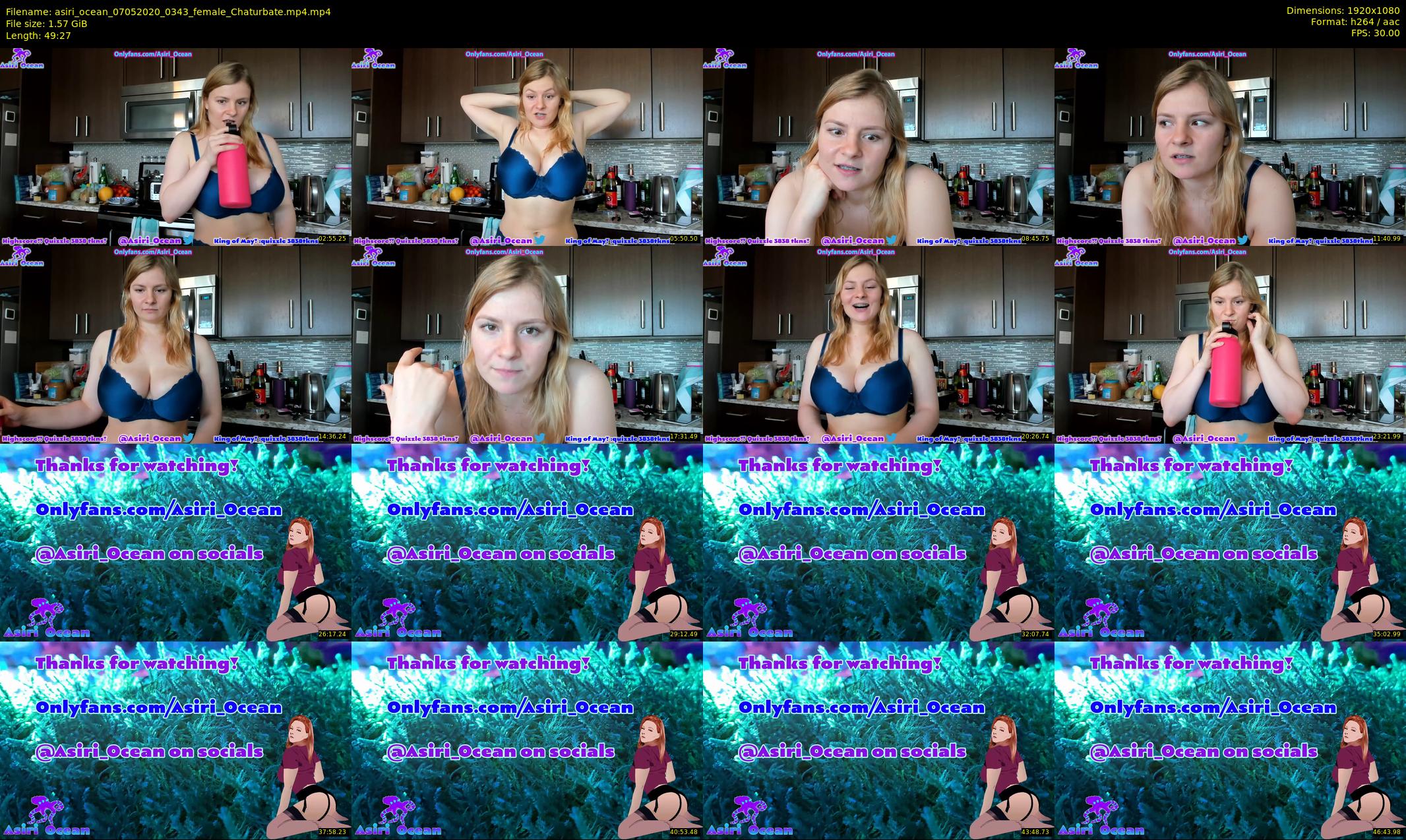 asiri_ocean — 50 minute Chaturbate female cam show recording, 1080p, May 7, 2020