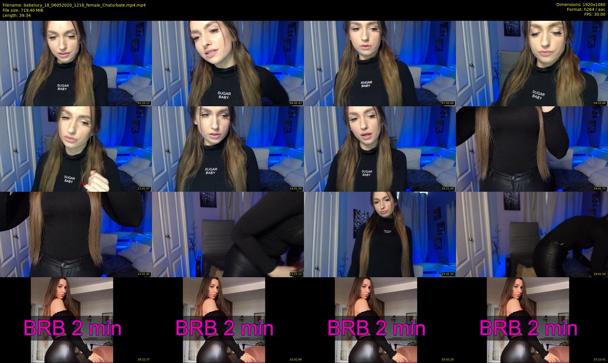 babelucy_18 — 40 minute Chaturbate female cam show recording, 1080p, May 6, 2020