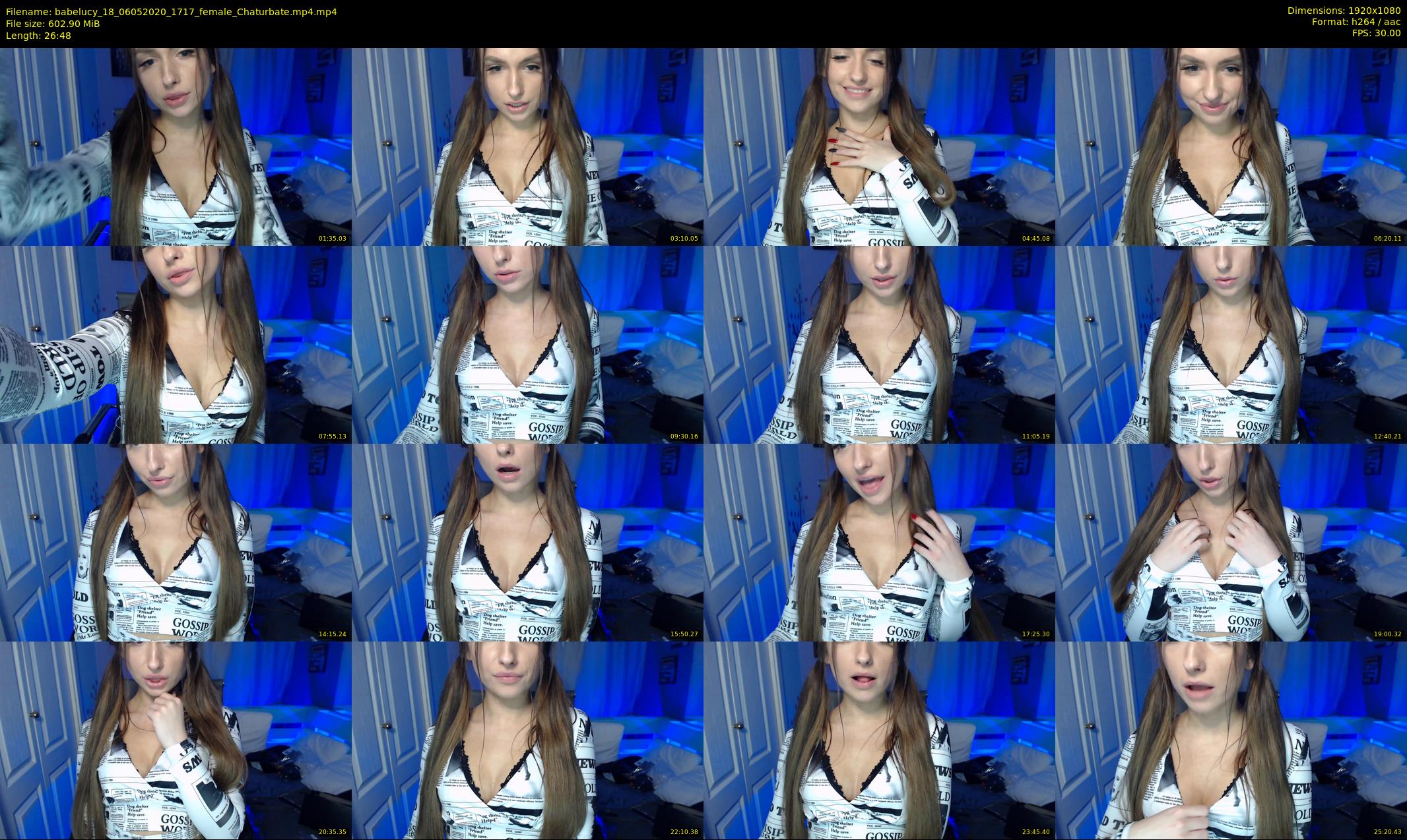 babelucy_18 — 27 minute Chaturbate female cam show recording, 1080p, May 6, 2020