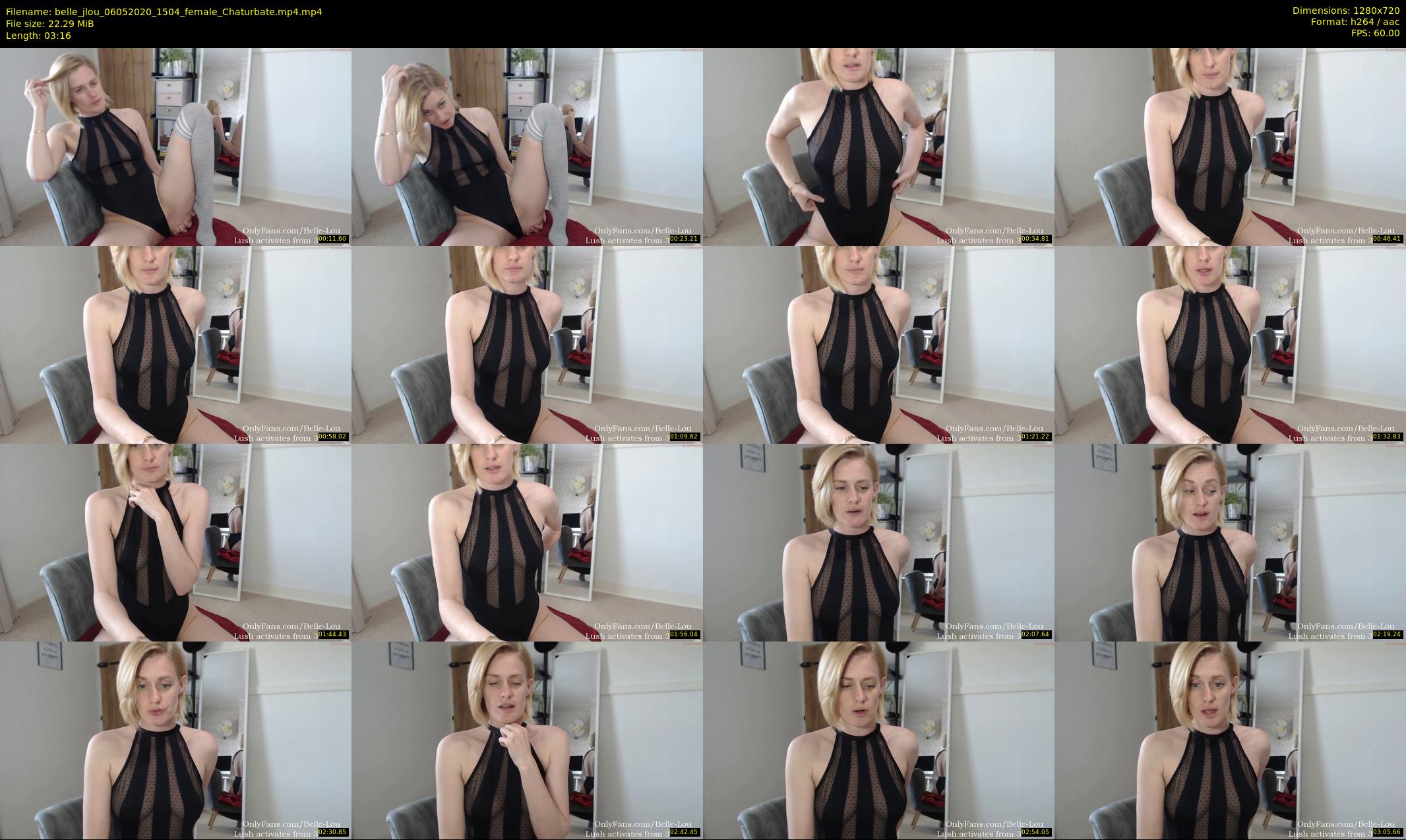 belle_jlou — 4 minute Chaturbate female cam show recording, 720p, May 6, 2020