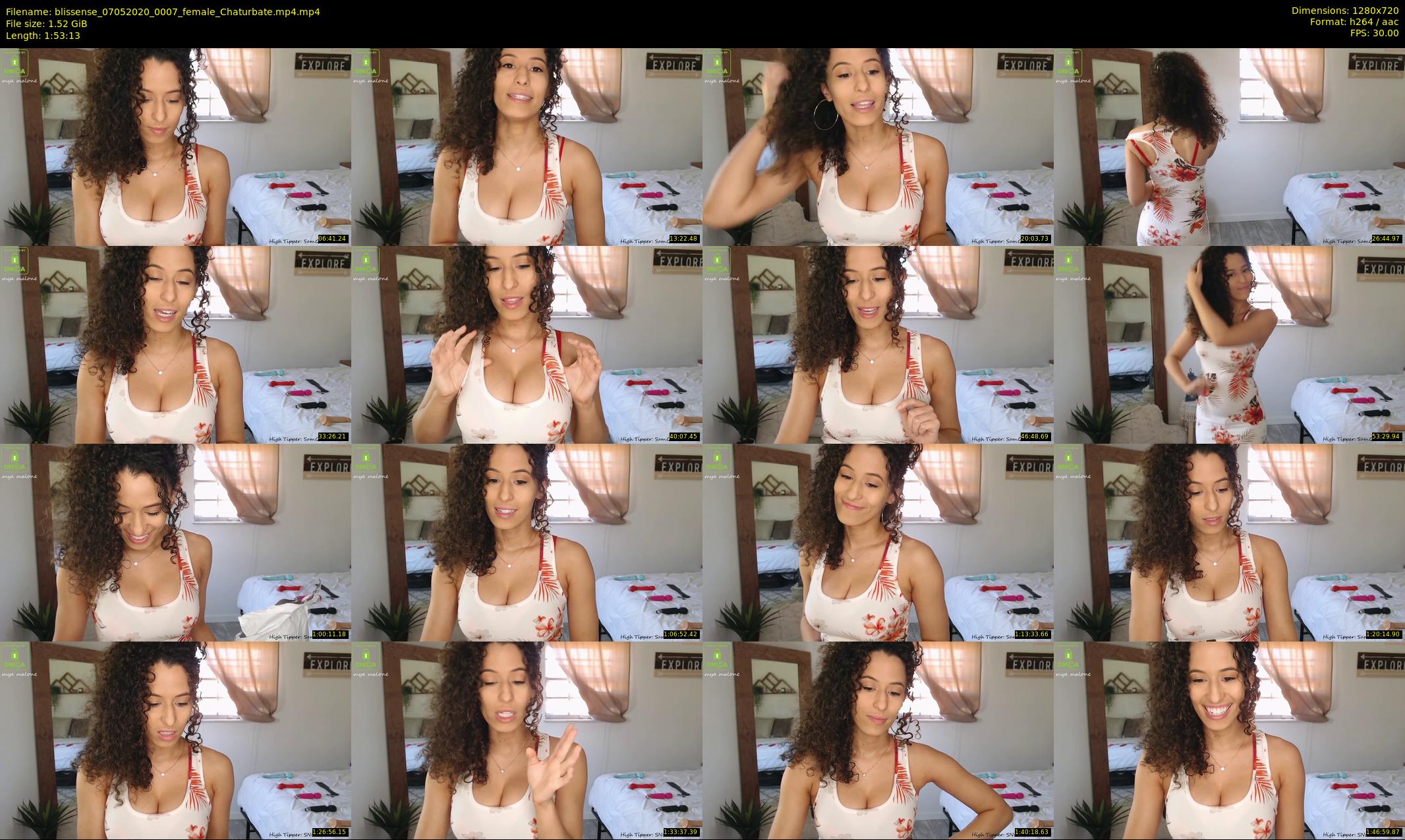blissense — 114 minute Chaturbate female cam show recording, 720p, May 7, 2020