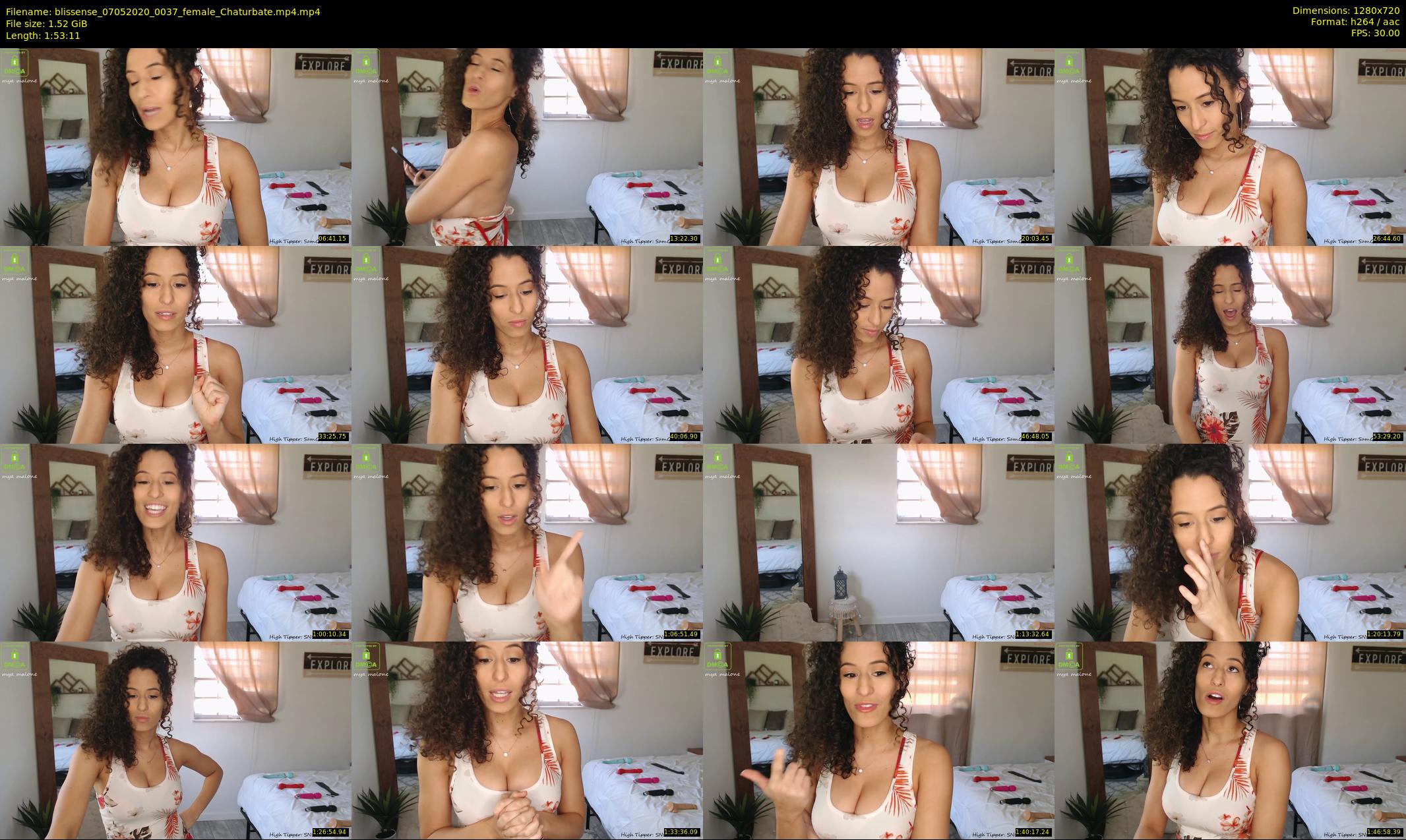 blissense — 114 minute Chaturbate female cam show recording, 720p, May 7, 2020