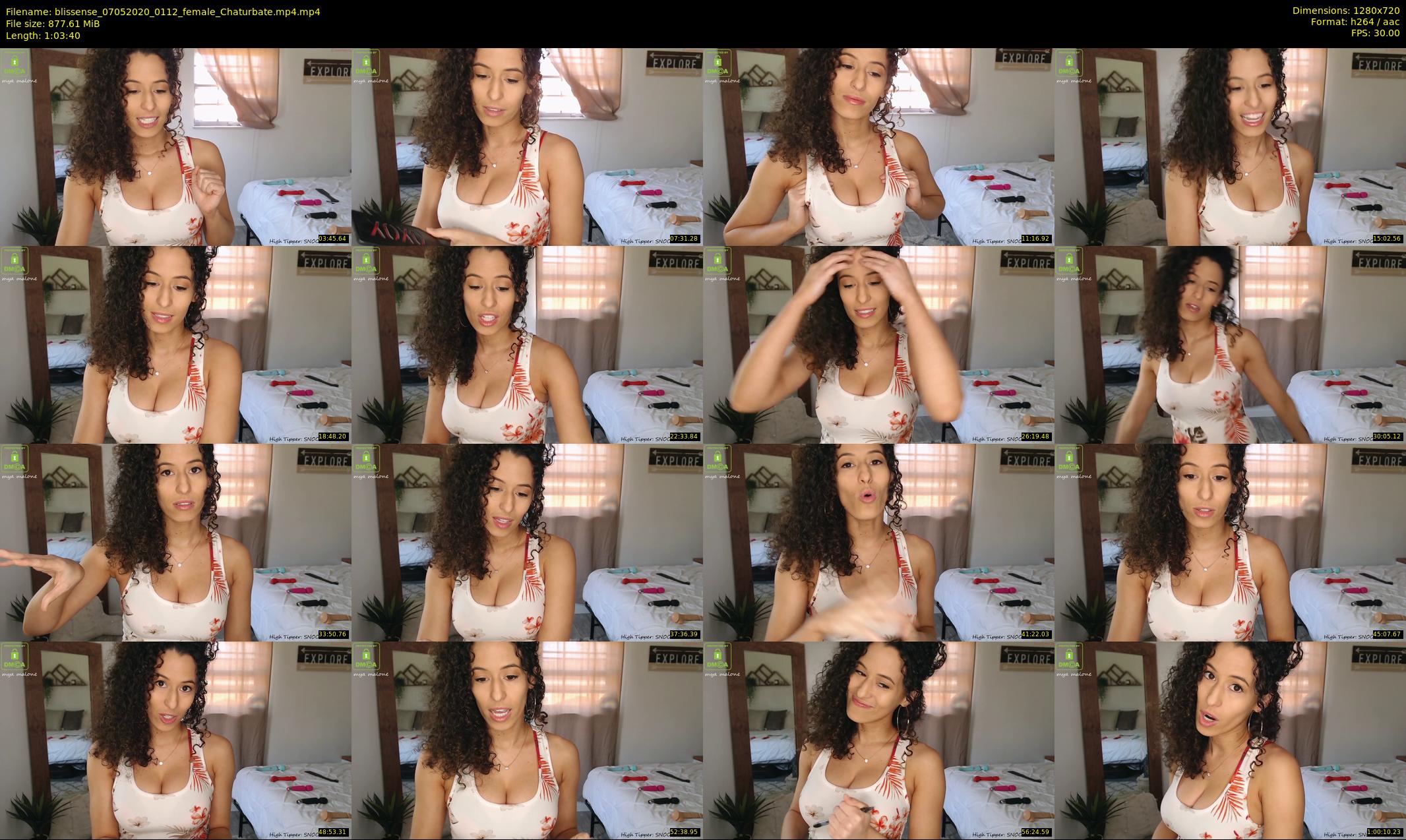 blissense — 64 minute Chaturbate female cam show recording, 720p, May 7, 2020