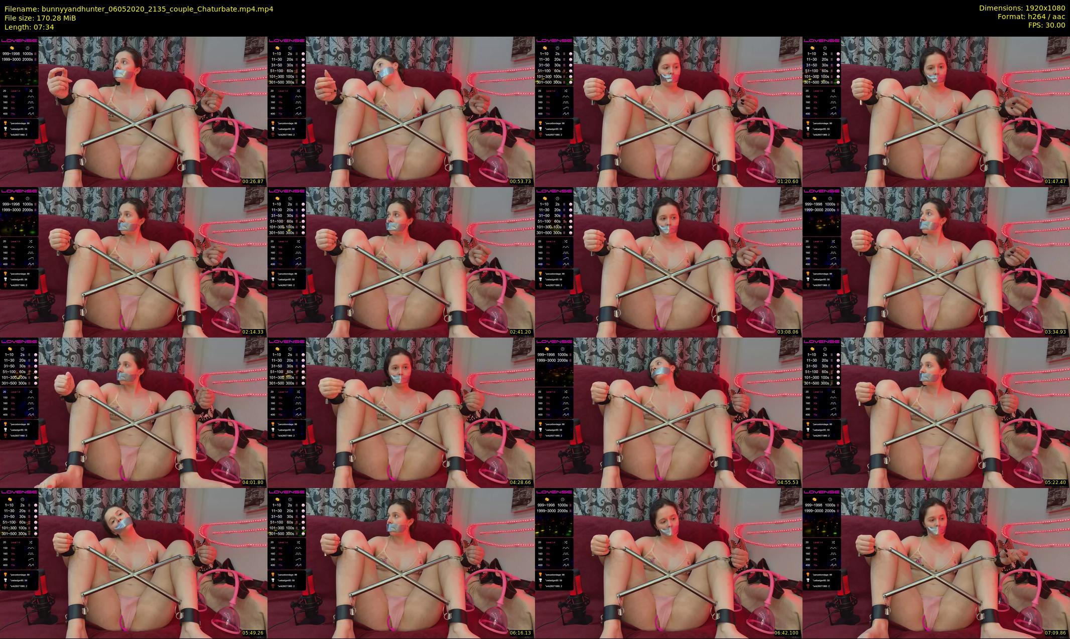bunnyyandhunter — 8 minute Chaturbate couple cam show recording, 1080p, May 6, 2020