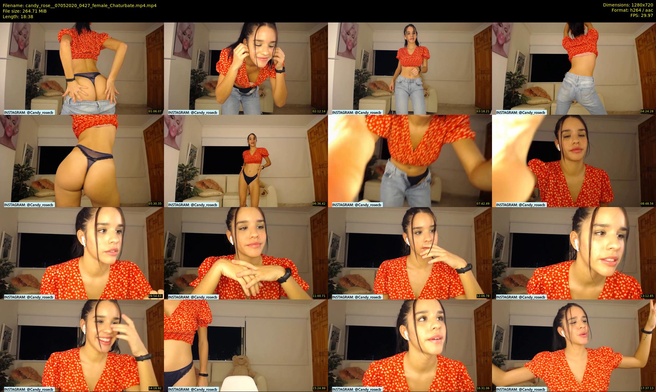 candy_rose_ — 19 minute Chaturbate female cam show recording, 720p, May 7, 2020