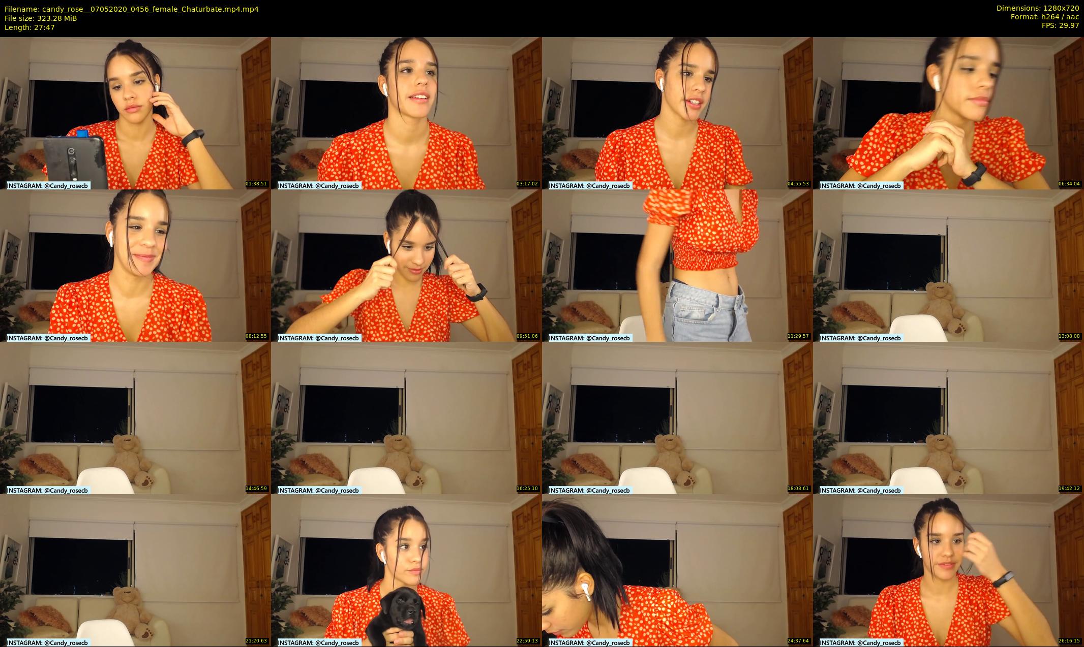 candy_rose_ — 28 minute Chaturbate female cam show recording, 720p, May 7, 2020