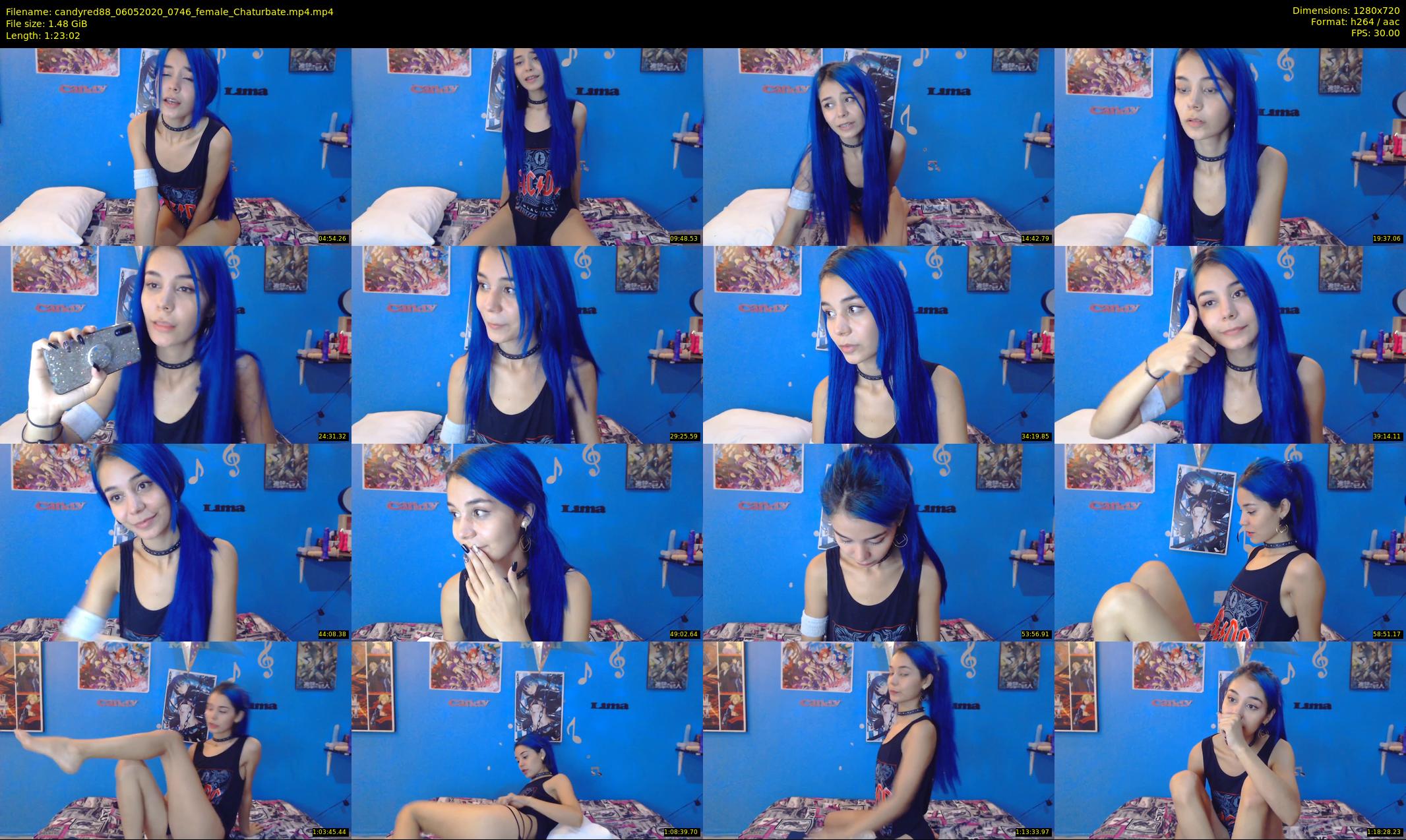 candyred88 — 84 minute Chaturbate female cam show recording, 720p, May 6, 2020
