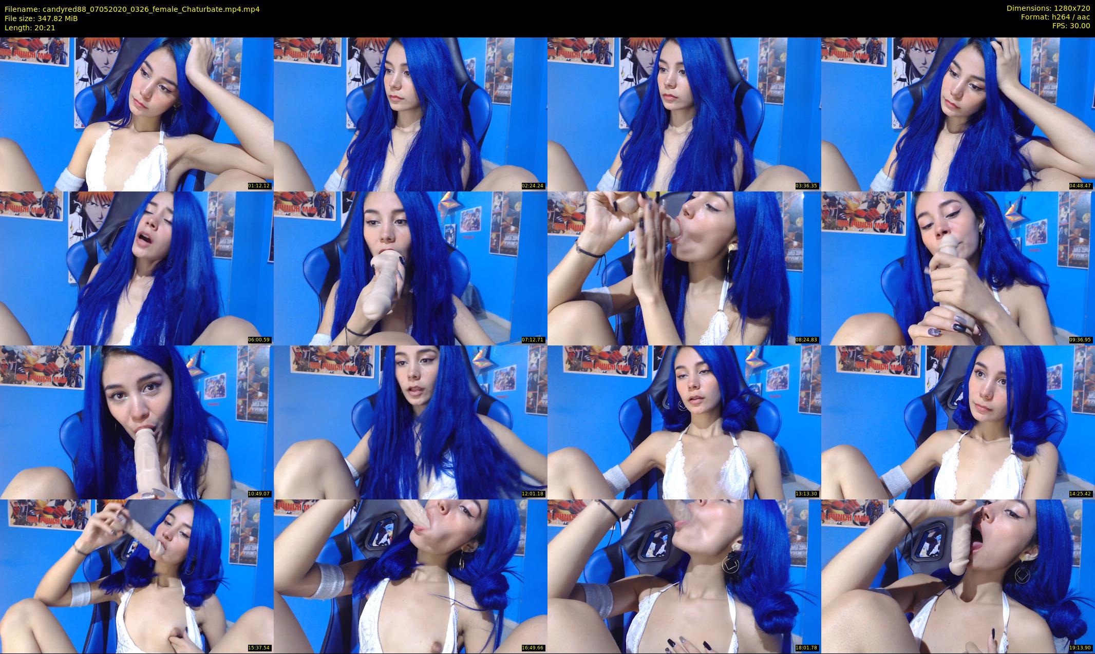 candyred88 — 21 minute Chaturbate female cam show recording, 720p, May 7, 2020