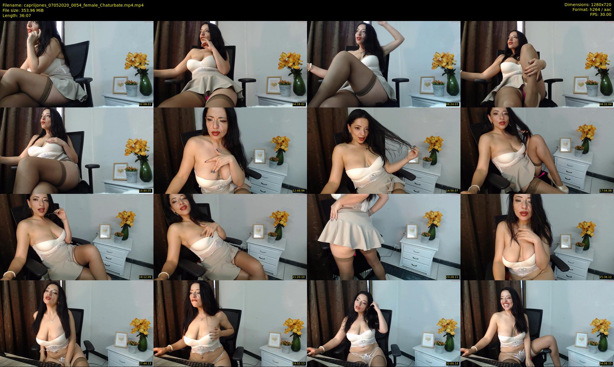 capriijones — 37 minute Chaturbate female cam show recording, 720p, May 7, 2020