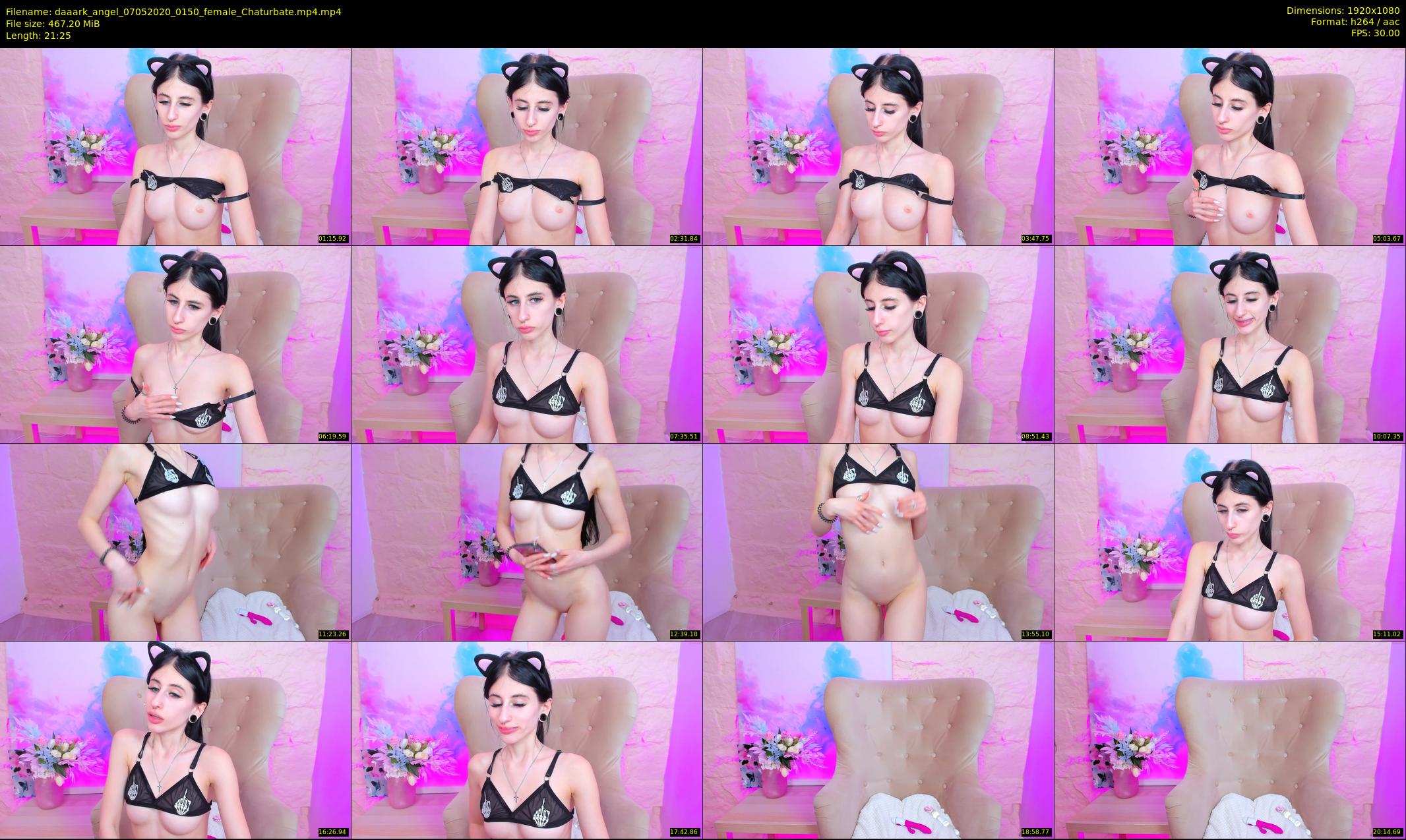 daaark_angel — 22 minute Chaturbate female cam show recording, 1080p, May 7, 2020