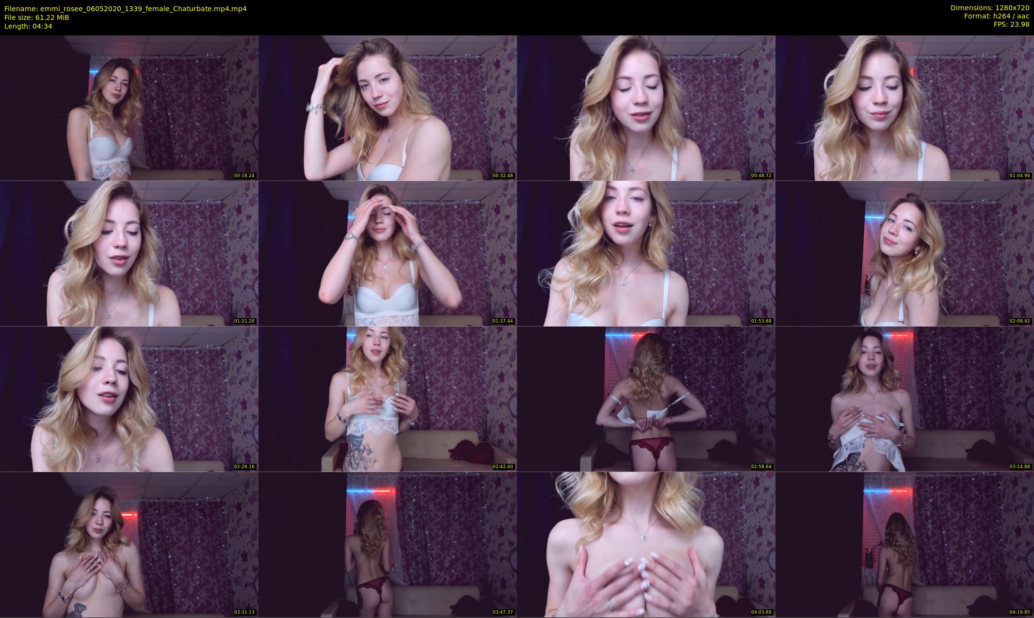 emmi_rosee — 5 minute Chaturbate female cam show recording, 720p, May 6, 2020