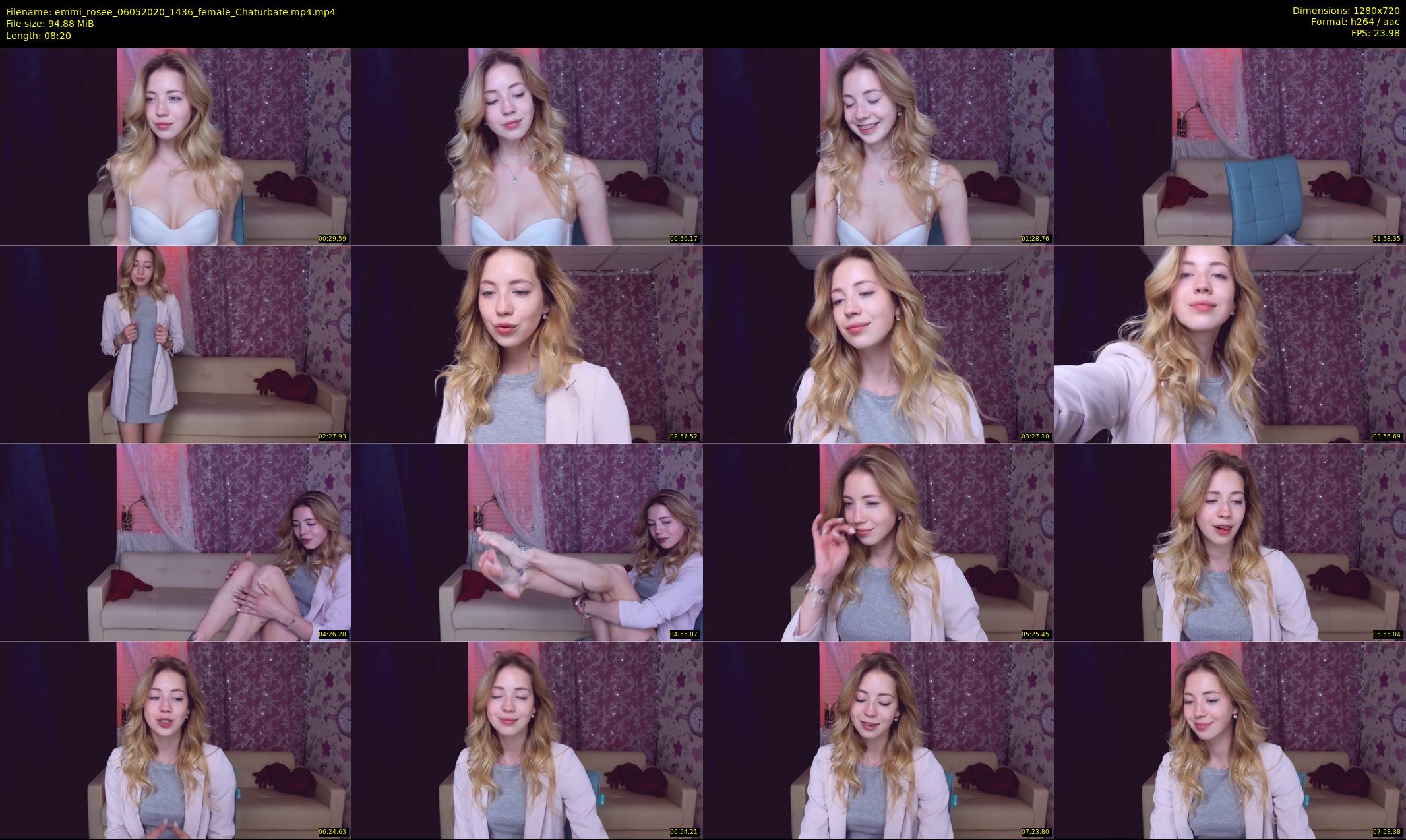 emmi_rosee — 9 minute Chaturbate female cam show recording, 720p, May 6, 2020