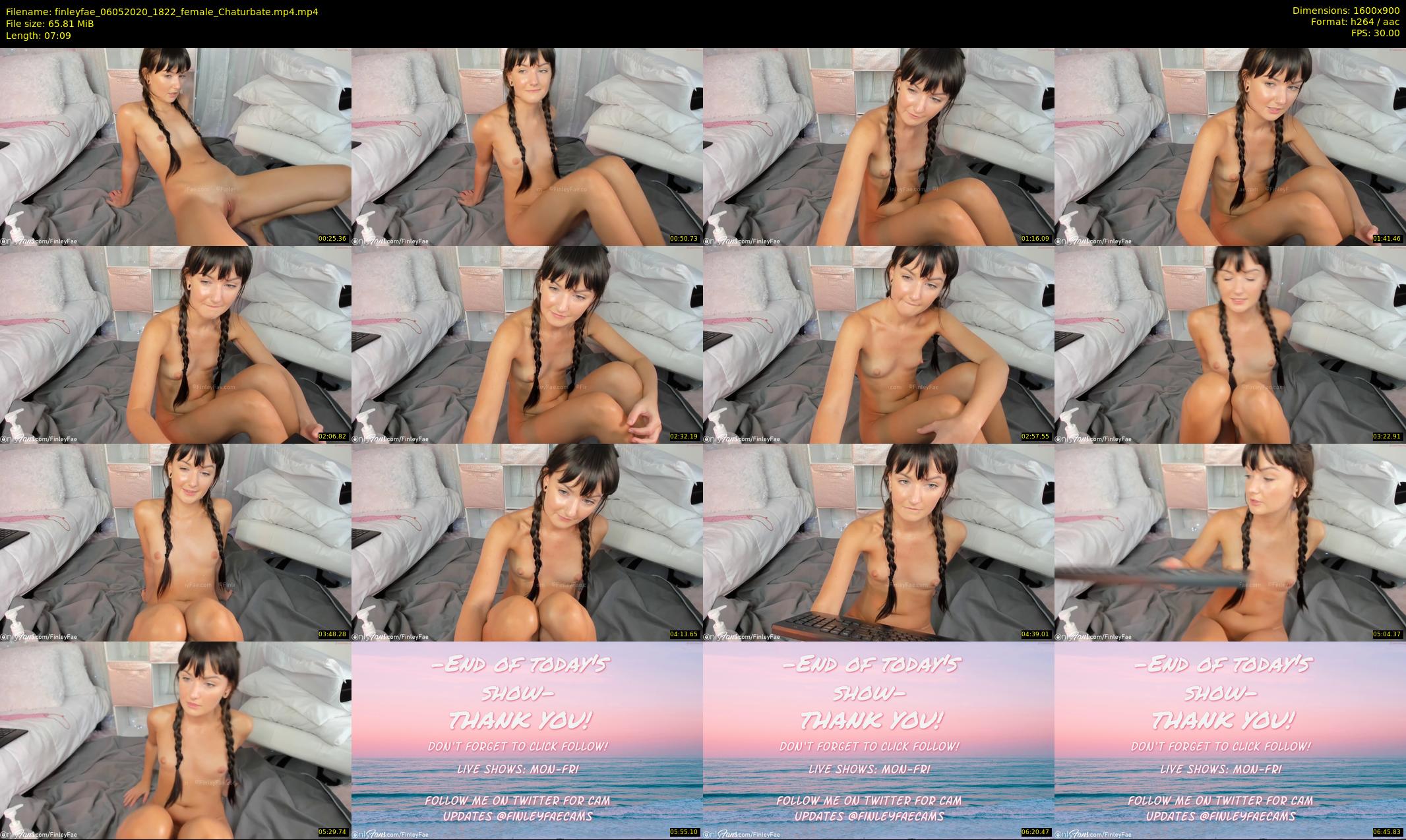 finleyfae — 8 minute Chaturbate female cam show recording, 720p, May 6, 2020