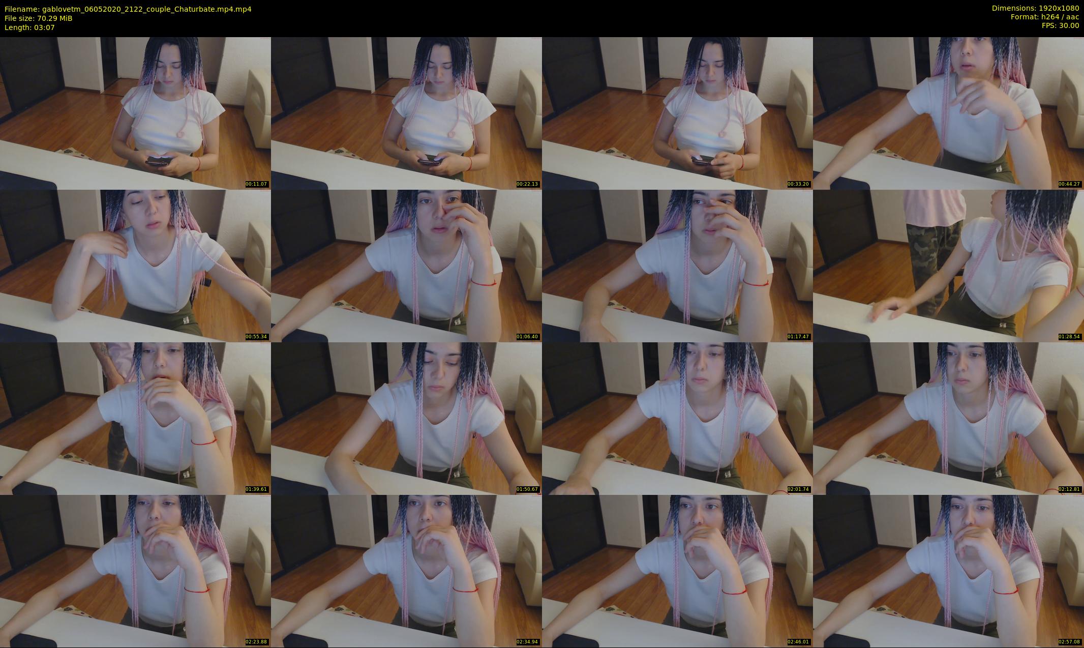 gablovetm — 4 minute Chaturbate couple cam show recording, 1080p, May 6, 2020