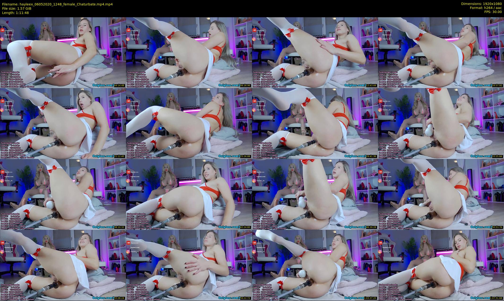 hayleex — 72 minute Chaturbate female cam show recording, 1080p, May 6, 2020