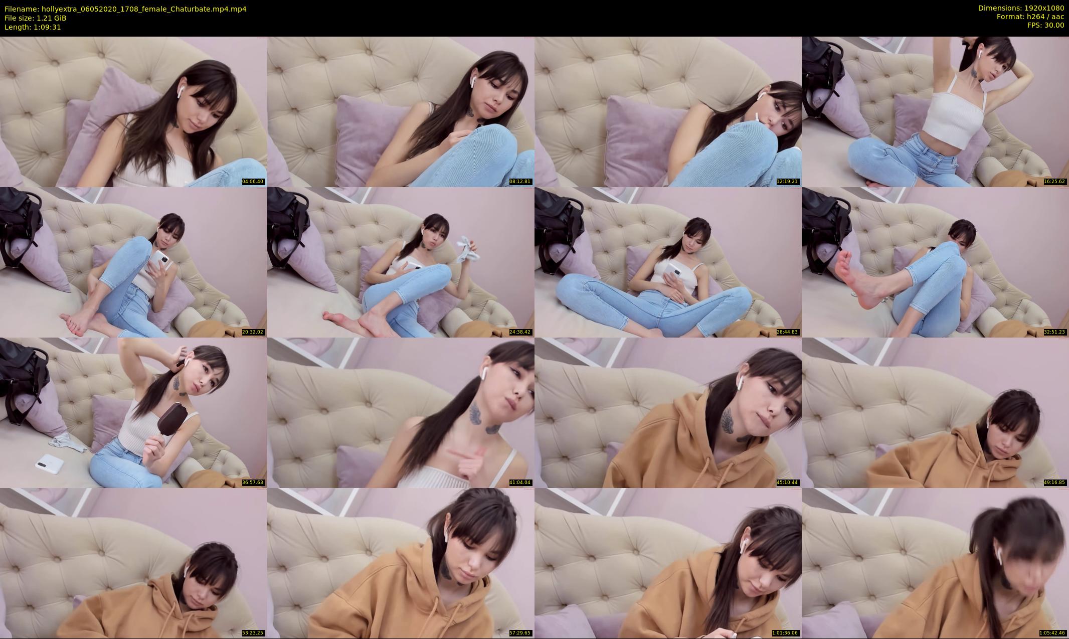 hollyextra — 70 minute Chaturbate female cam show recording, 1080p, May 6, 2020