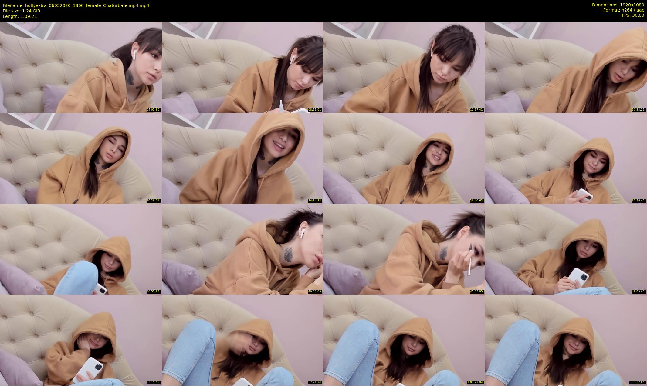 hollyextra — 70 minute Chaturbate female cam show recording, 1080p, May 6, 2020