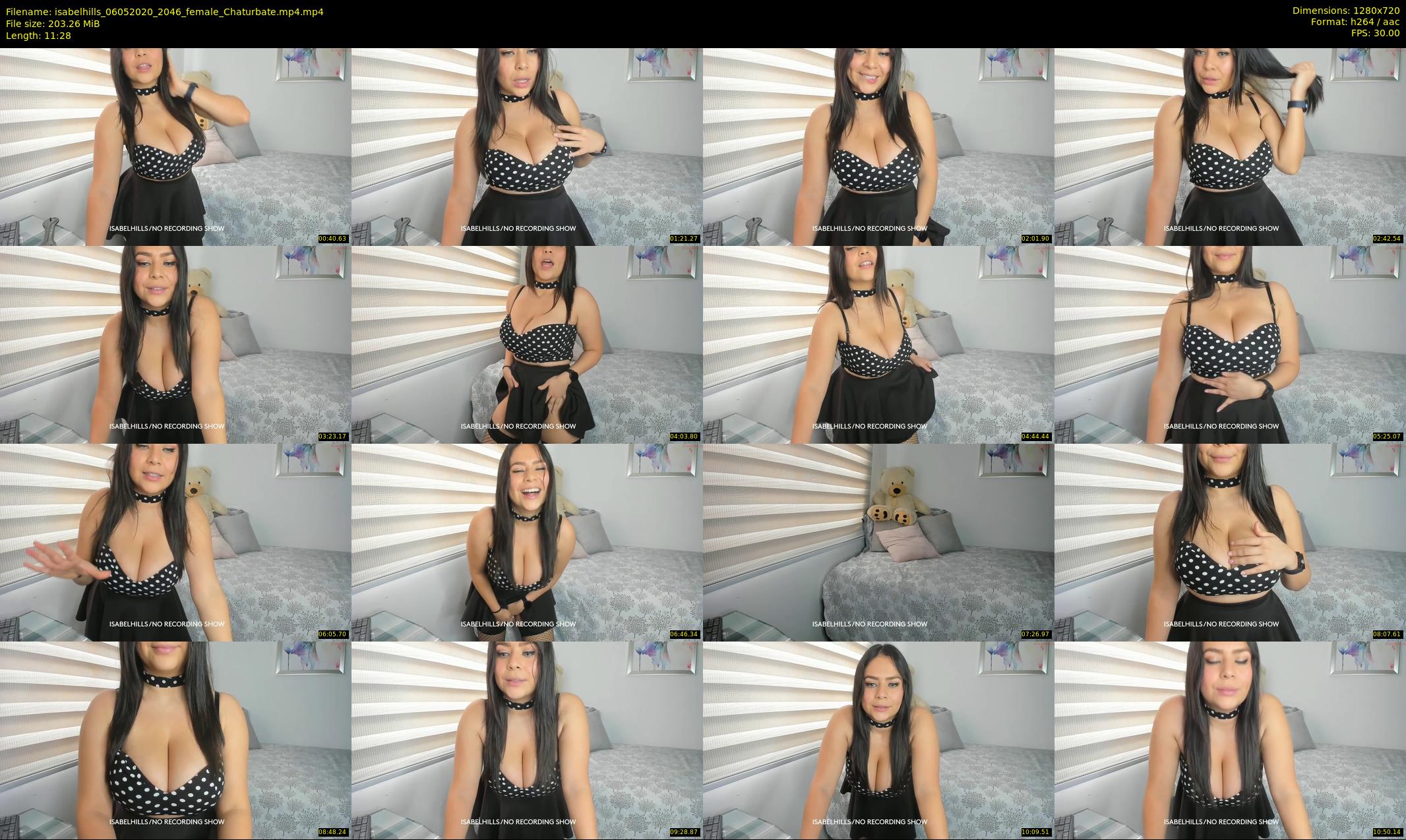 isabelhills — 12 minute Chaturbate female cam show recording, 720p, May 6, 2020