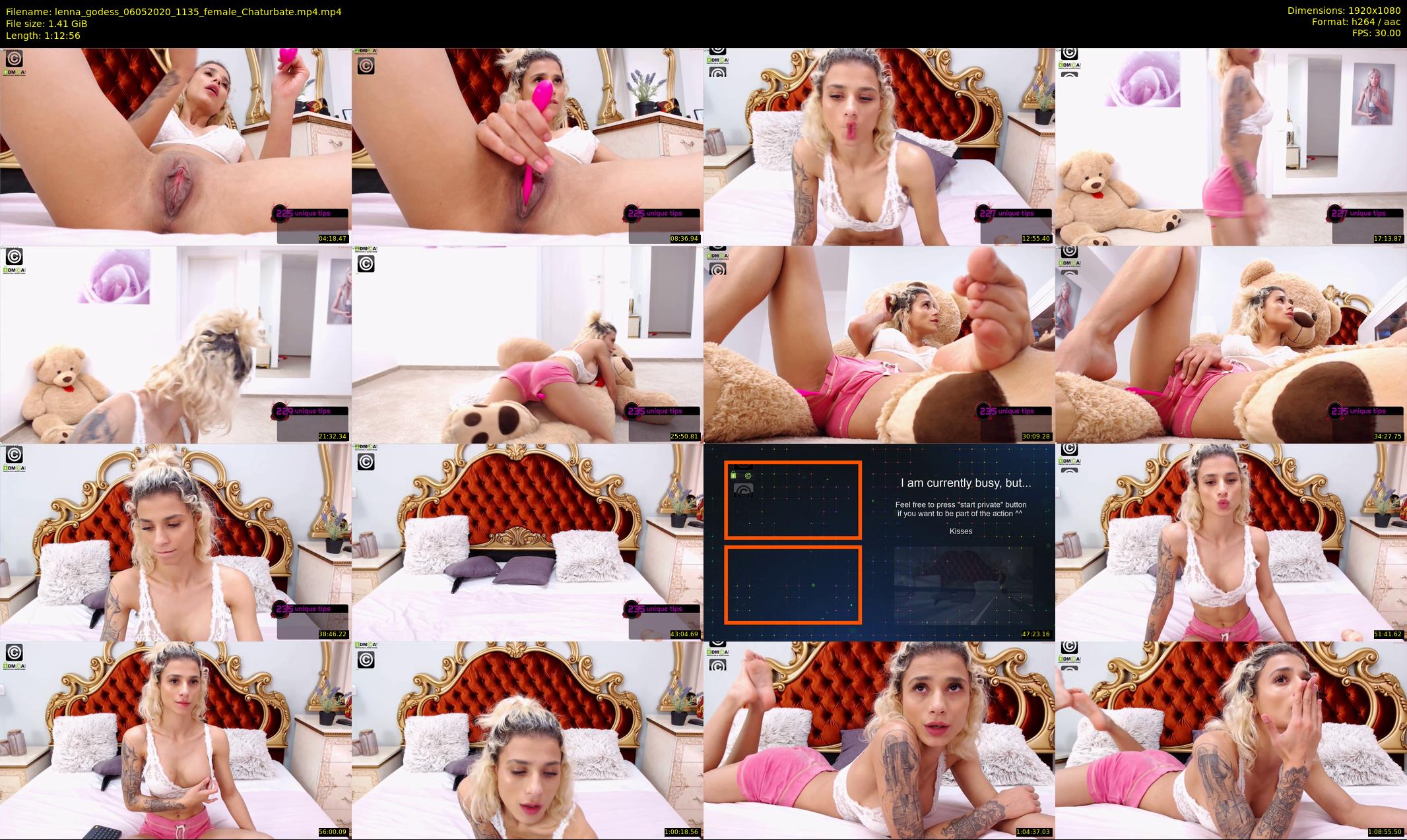 lenna_godess — 73 minute Chaturbate female cam show recording, 1080p, May 6, 2020