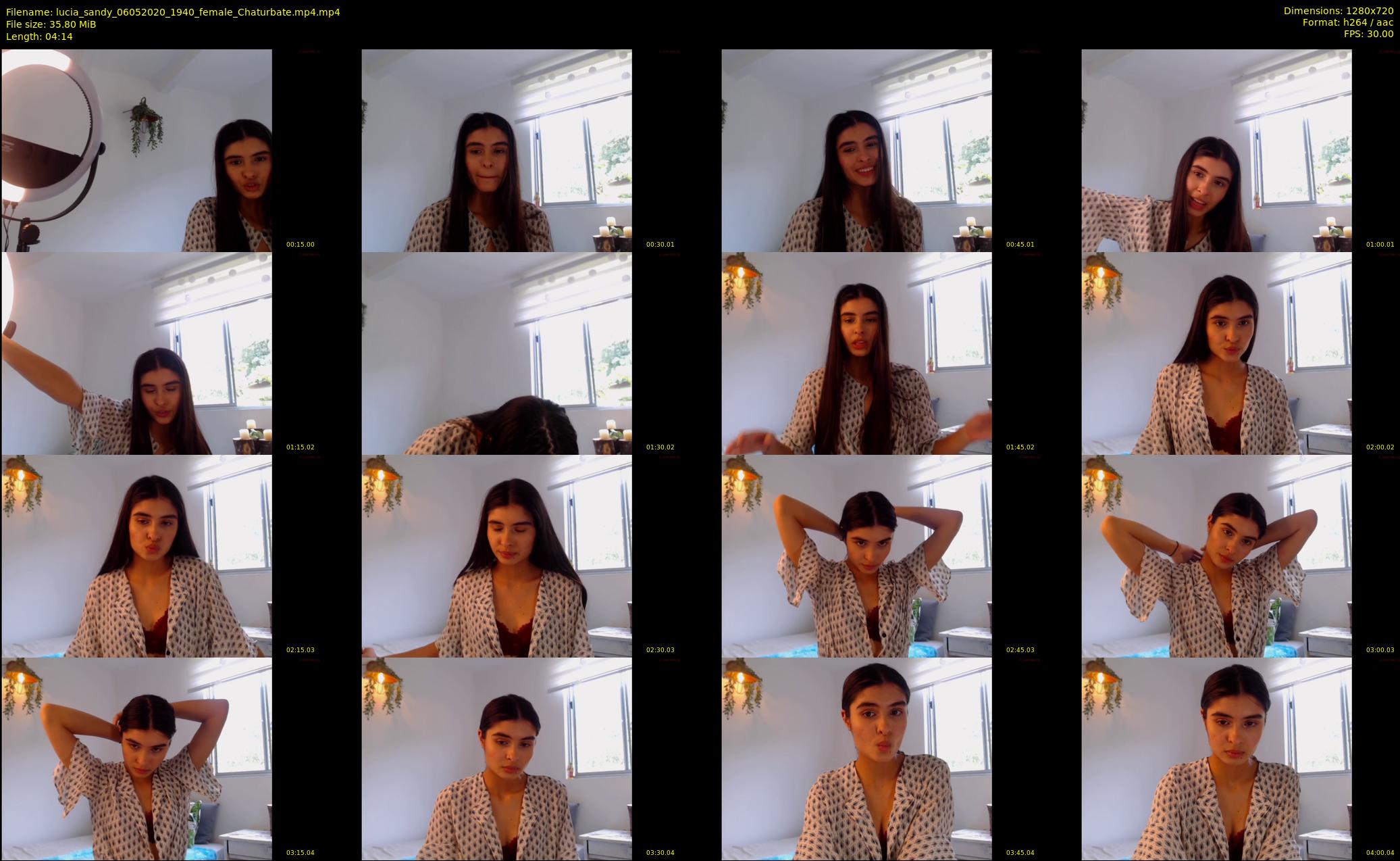 lucia_sandy — 5 minute Chaturbate female cam show recording, 720p, May 6, 2020