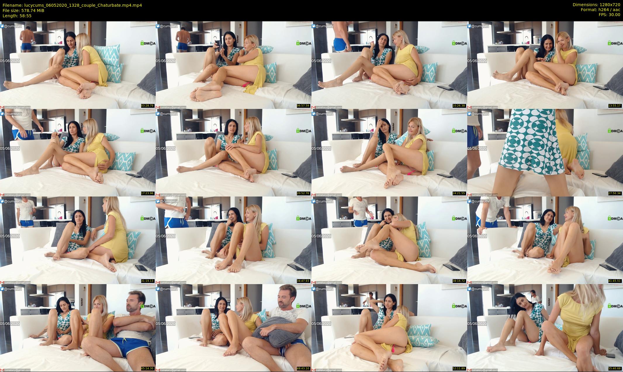 lucycums — 59 minute Chaturbate couple cam show recording, 720p, May 6, 2020