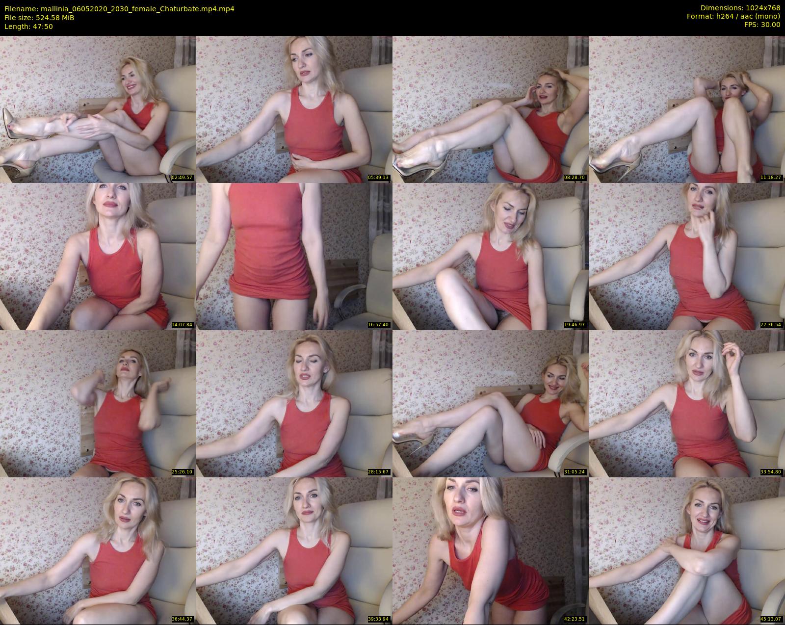 mallinia — 48 minute Chaturbate female cam show recording, 720p, May 6, 2020