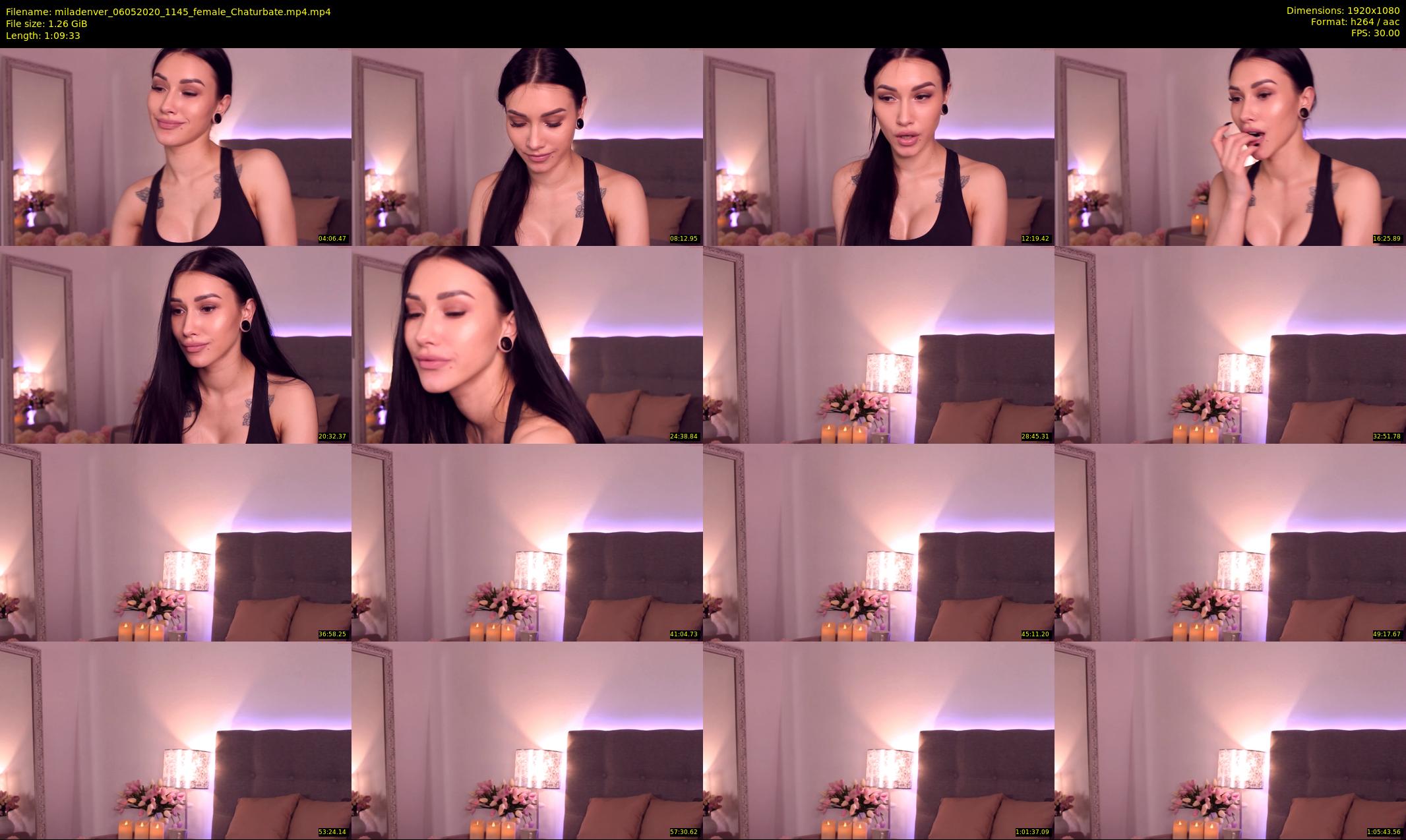 miladenver — 70 minute Chaturbate female cam show recording, 1080p, May 6, 2020
