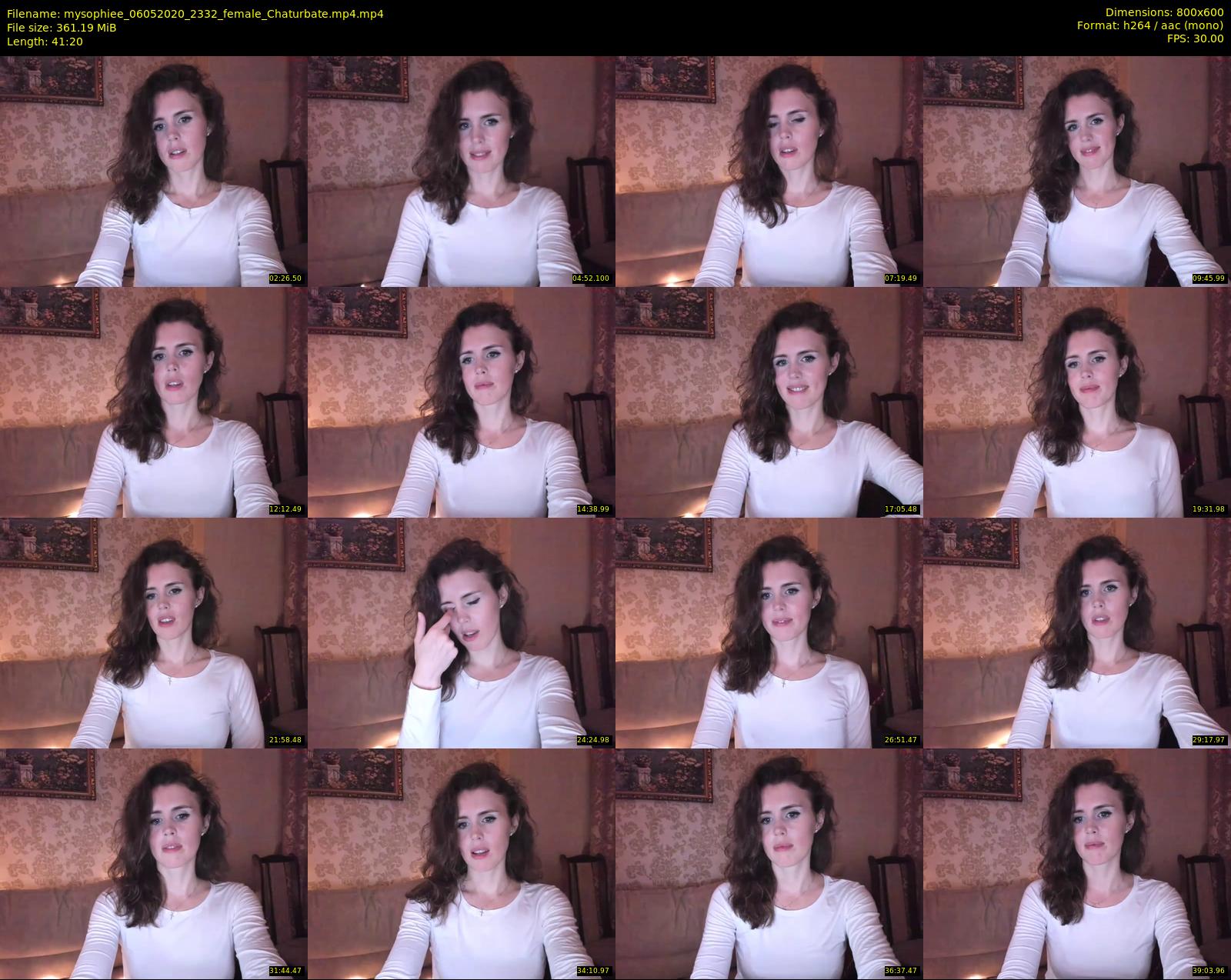 mysophiee — 42 minute Chaturbate female cam show recording, 480p, May 6, 2020
