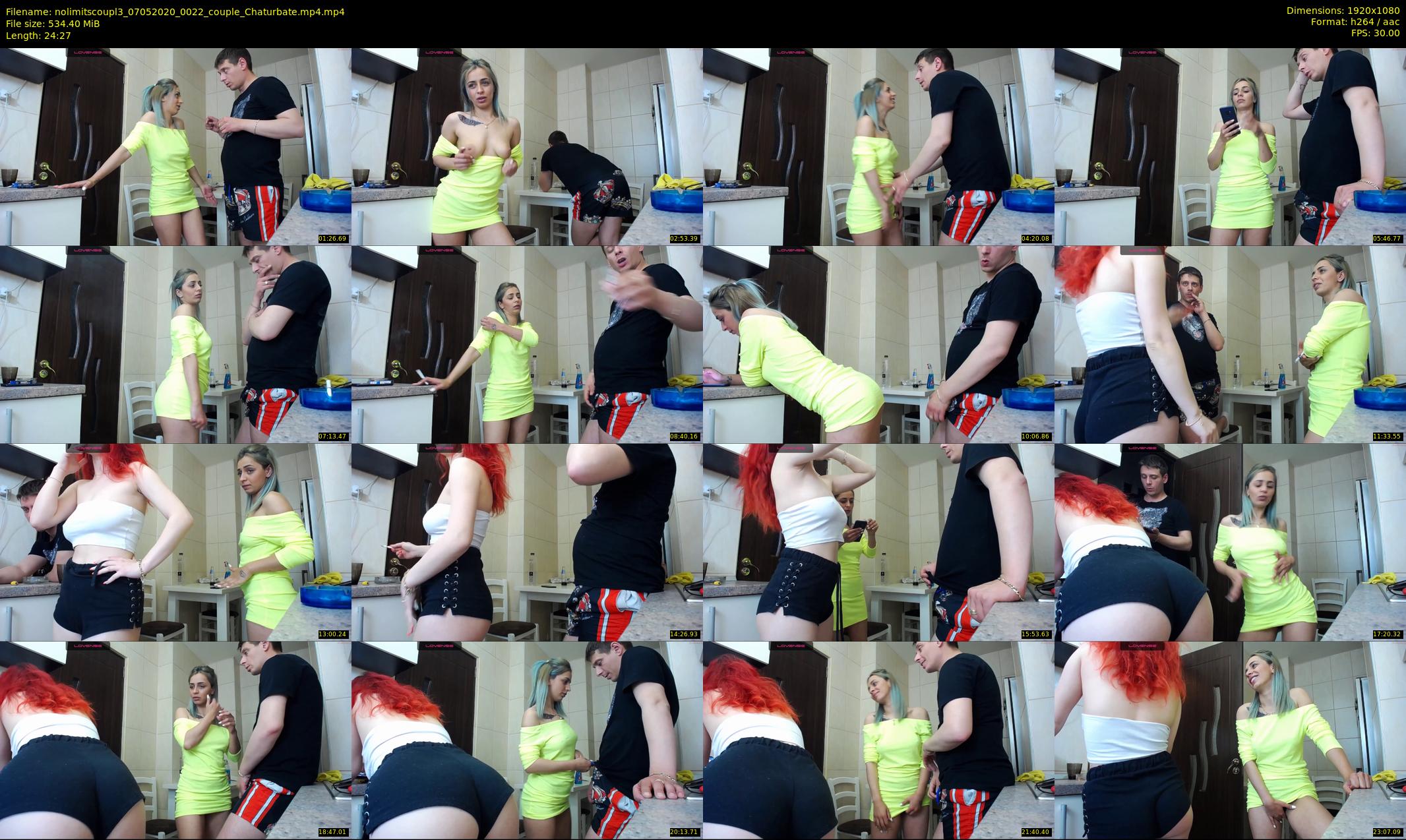 nolimitscoupl3 — 25 minute Chaturbate couple cam show recording, 1080p, May 7, 2020