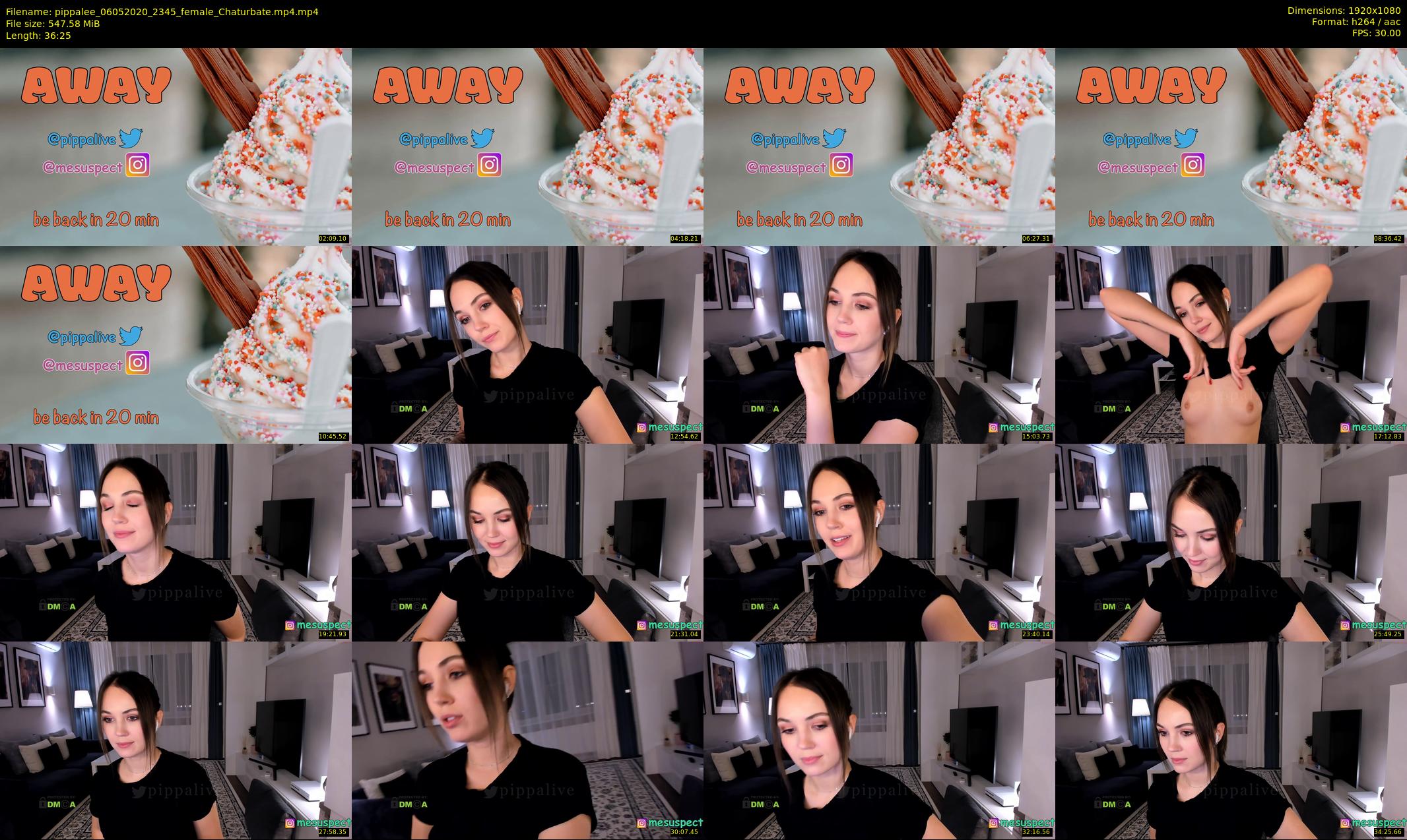 pippalee — 37 minute Chaturbate female cam show recording, 1080p, May 6, 2020