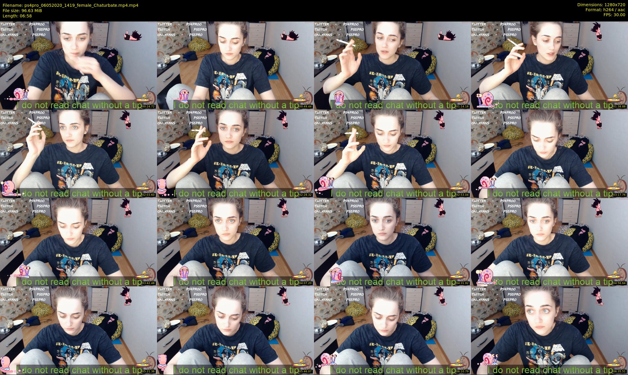 ps4pro — 7 minute Chaturbate female cam show recording, 720p, May 6, 2020