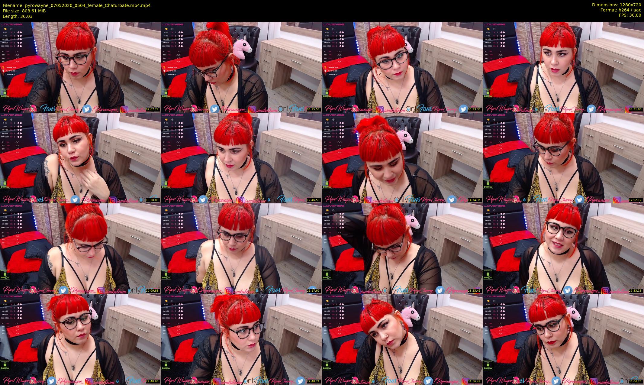pyrowayne — 37 minute Chaturbate female cam show recording, 720p, May 7, 2020