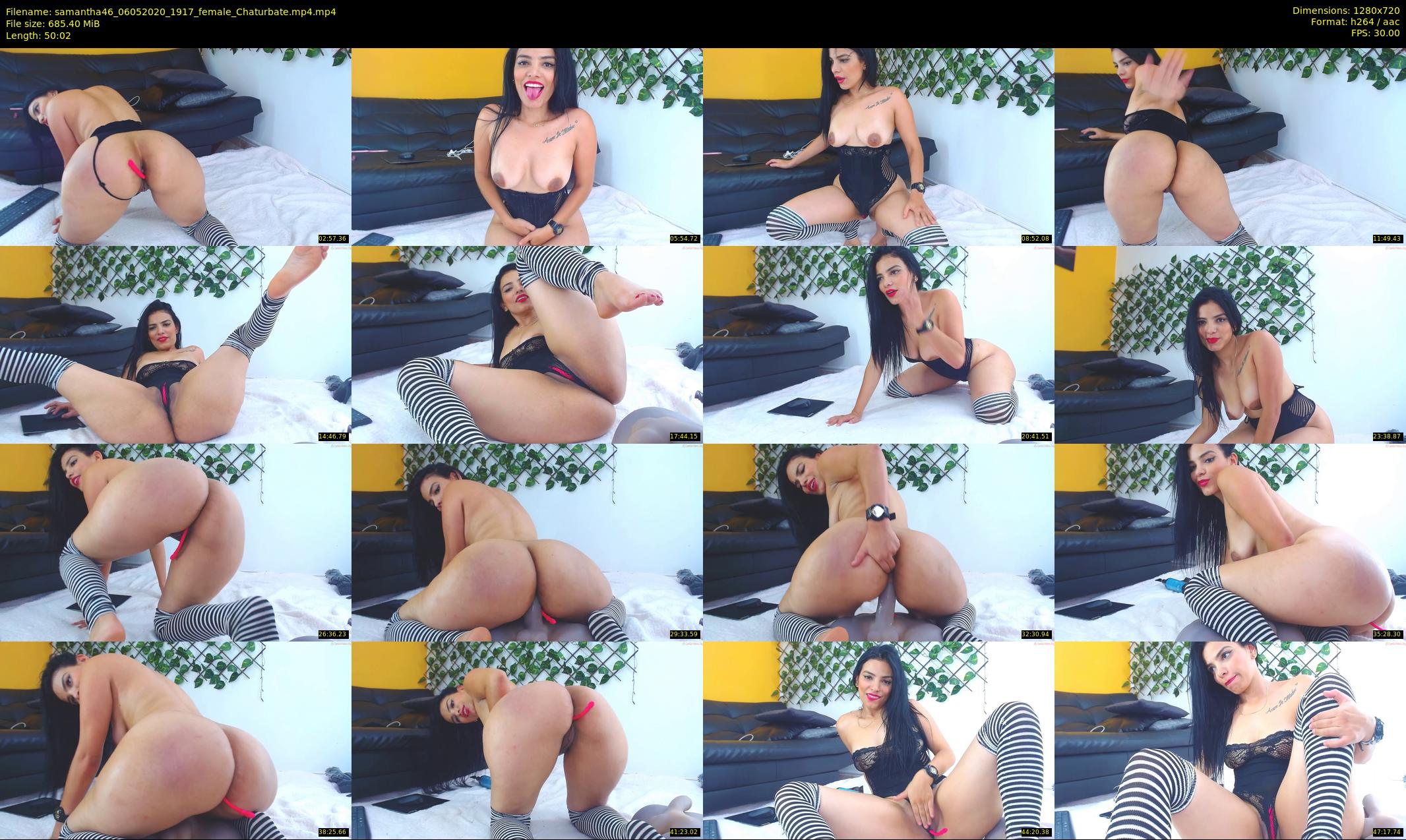 samantha46 — 51 minute Chaturbate female cam show recording, 720p, May 6, 2020