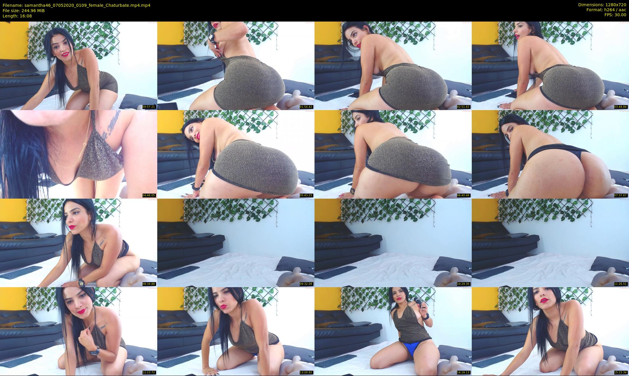 samantha46 — 17 minute Chaturbate female cam show recording, 720p, May 7, 2020