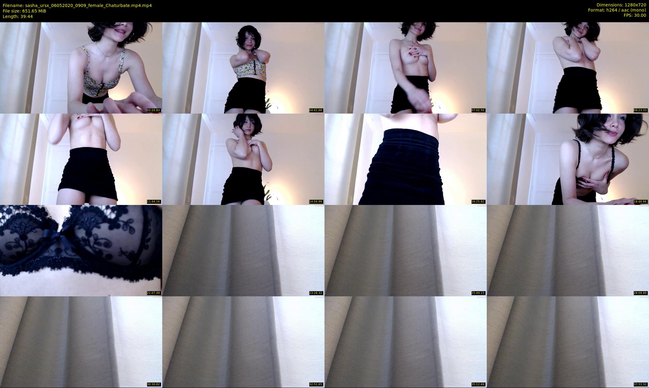 sasha_ursx — 40 minute Chaturbate female cam show recording, 720p, May 6, 2020