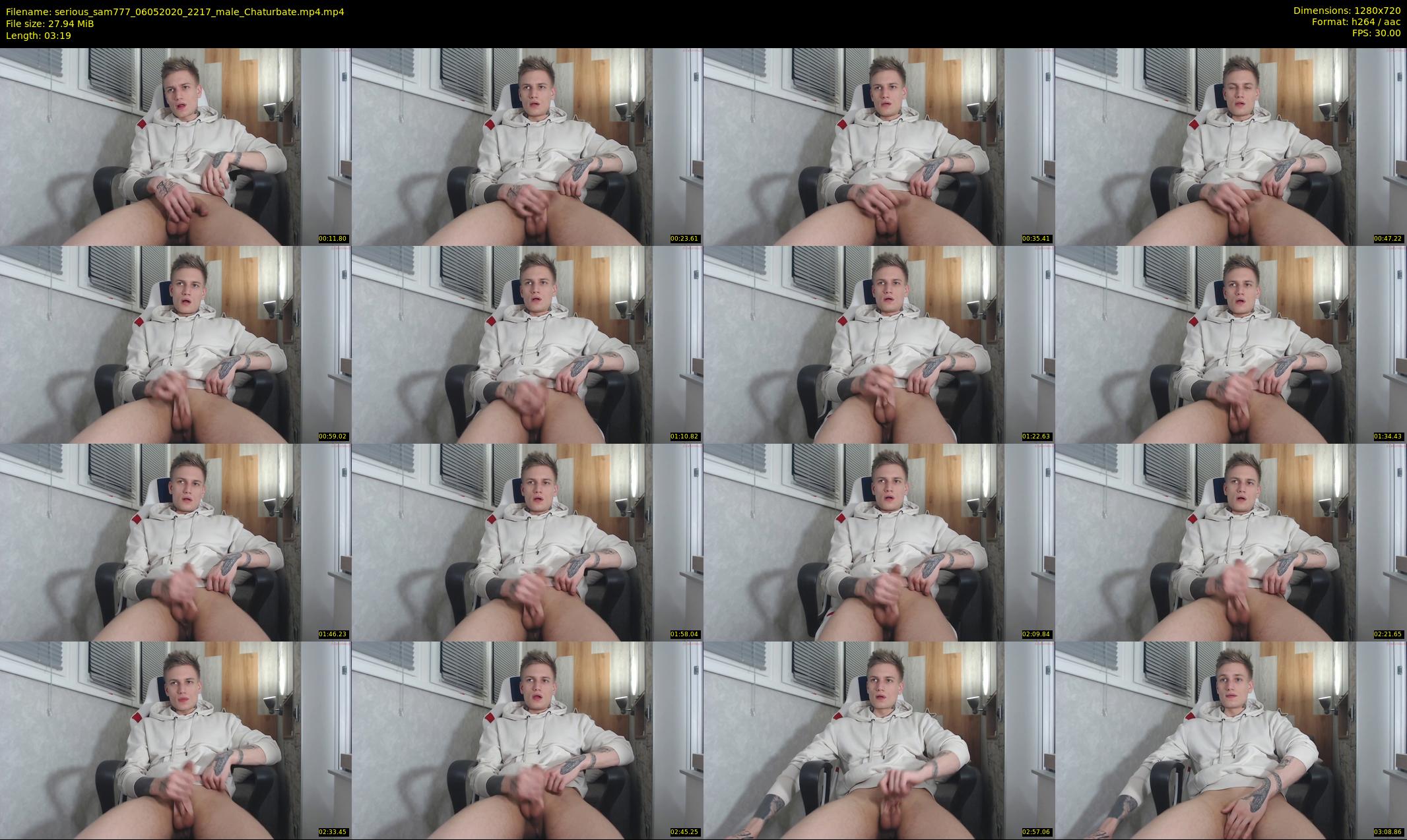 serious_sam777 — 4 minute Chaturbate male cam show recording, 720p, May 6, 2020