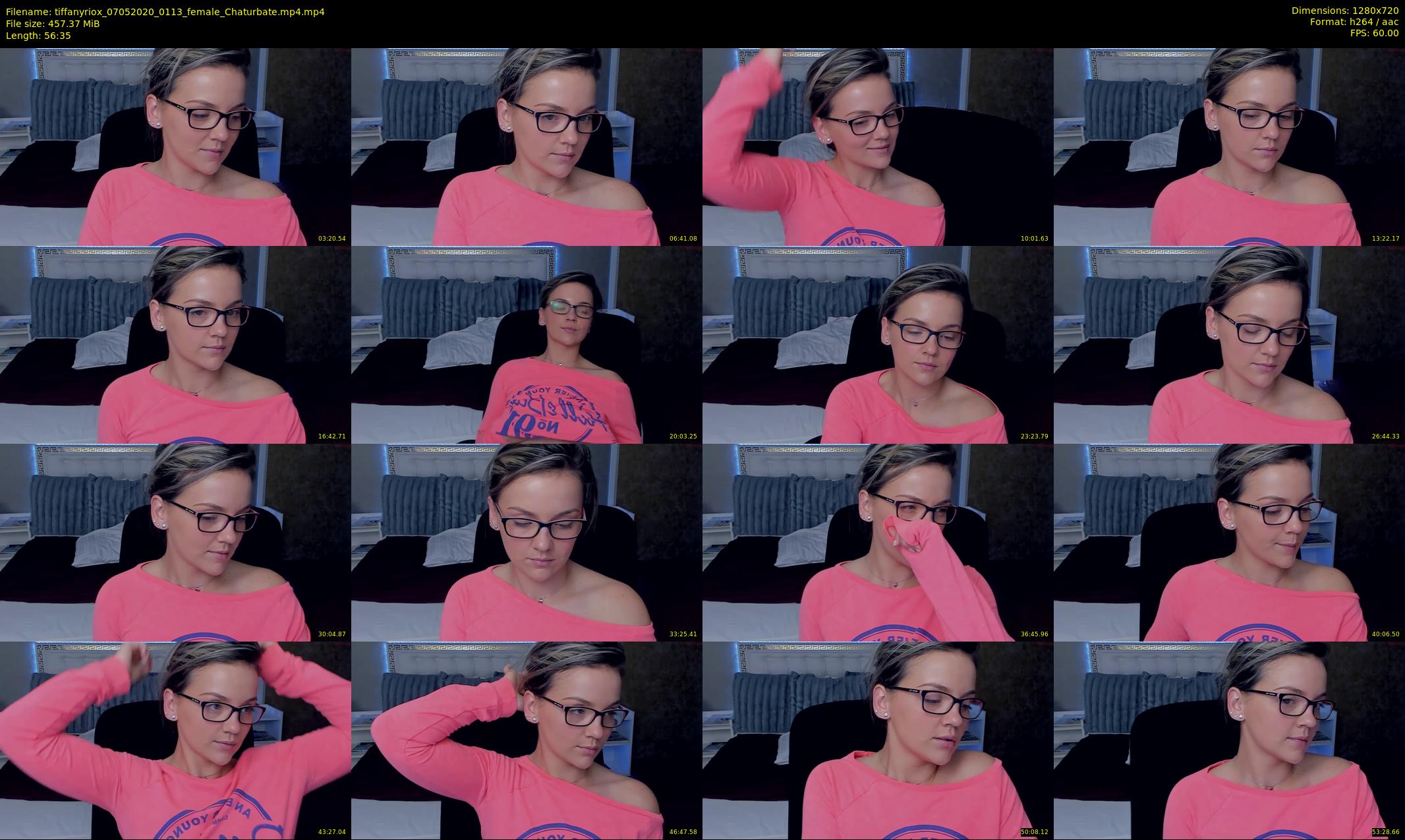 tiffanyriox — 57 minute Chaturbate female cam show recording, 720p, May 7, 2020