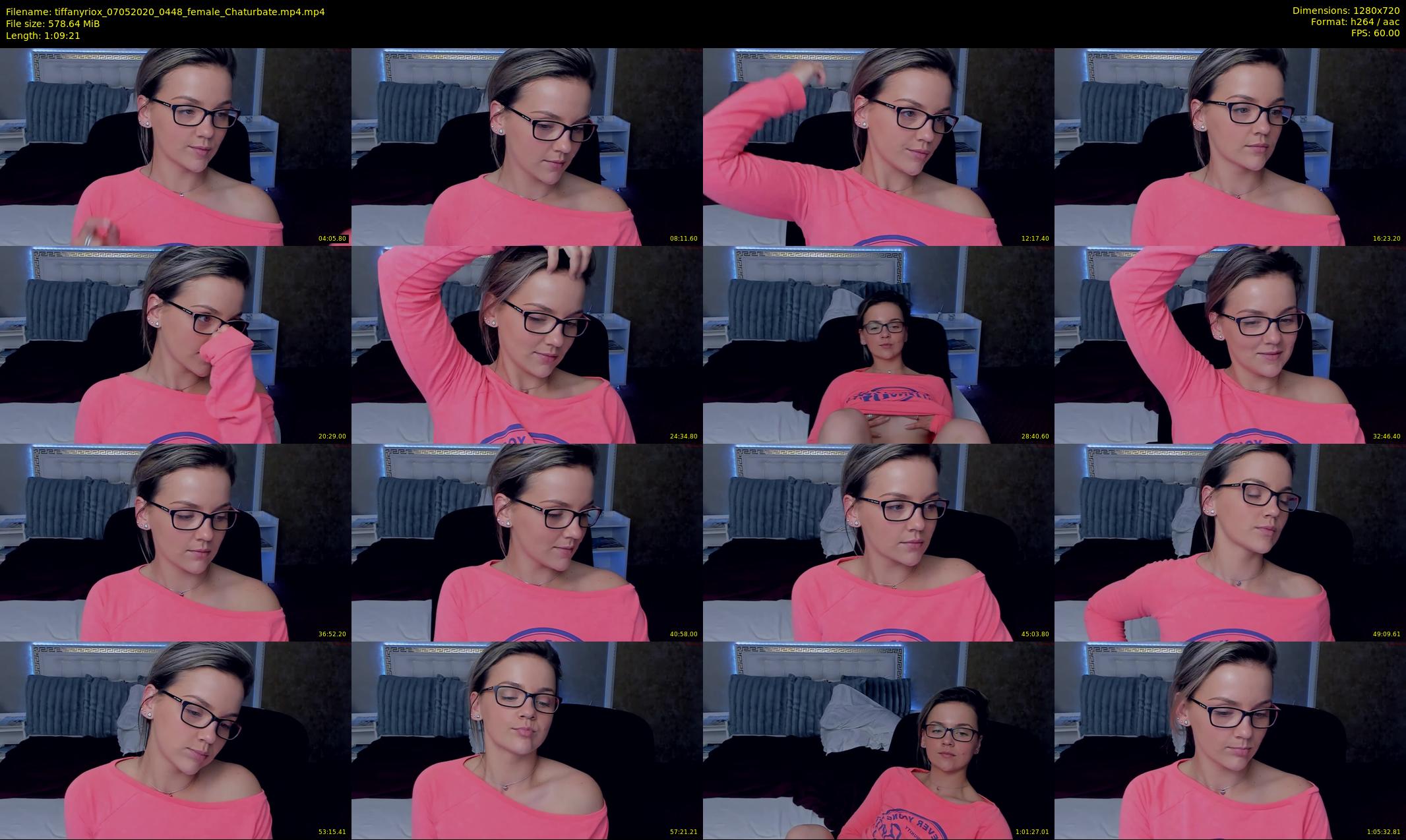 tiffanyriox — 70 minute Chaturbate female cam show recording, 720p, May 7, 2020