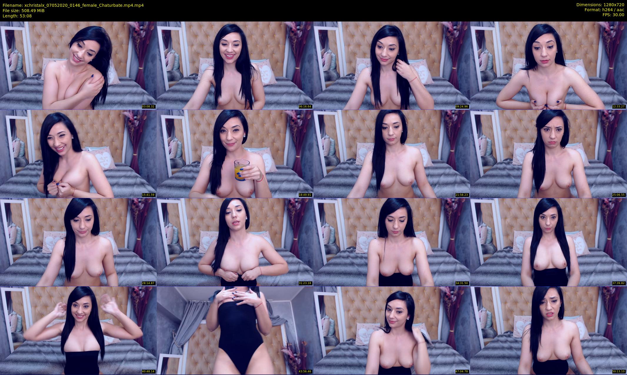 xchristalx — 54 minute Chaturbate female cam show recording, 720p, May 7, 2020