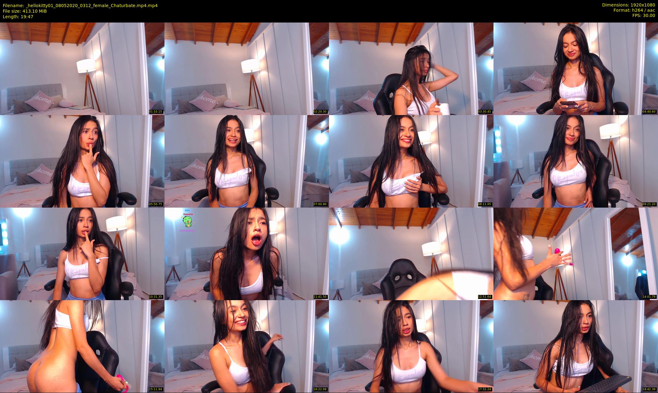 _hellokitty01 — 20 minute Chaturbate female cam show recording, 1080p, May 8, 2020