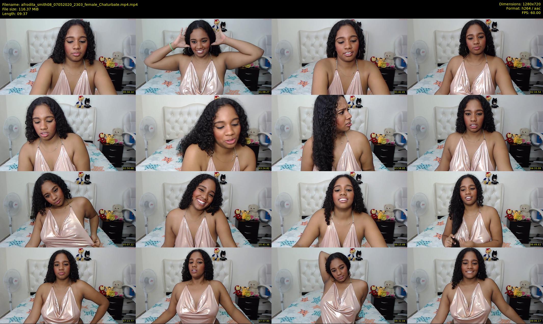 afrodita_smith08 — 10 minute Chaturbate female cam show recording, 720p, May 7, 2020